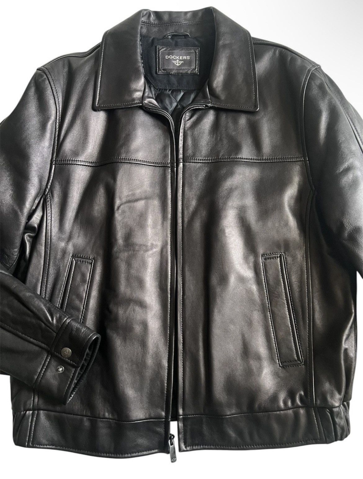 Dockers dockers leather jacket Size US L / EU 52-54 / 3 - 3 Thumbnail