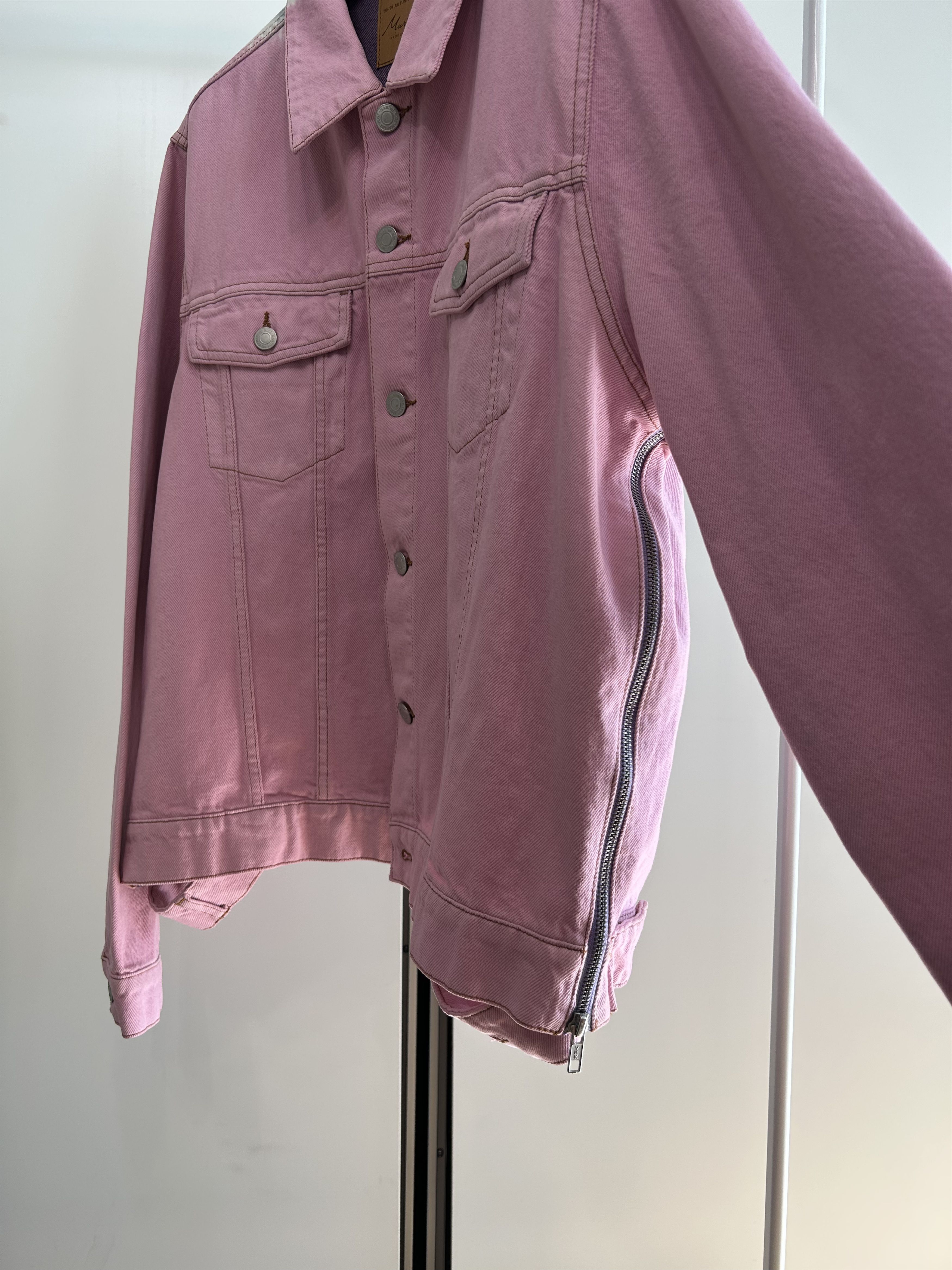 Martine Rose MARTINE ROSE Gradient-Dyed Zippered Trucker Jacket Size US L / EU 52-54 / 3 - 7 Thumbnail