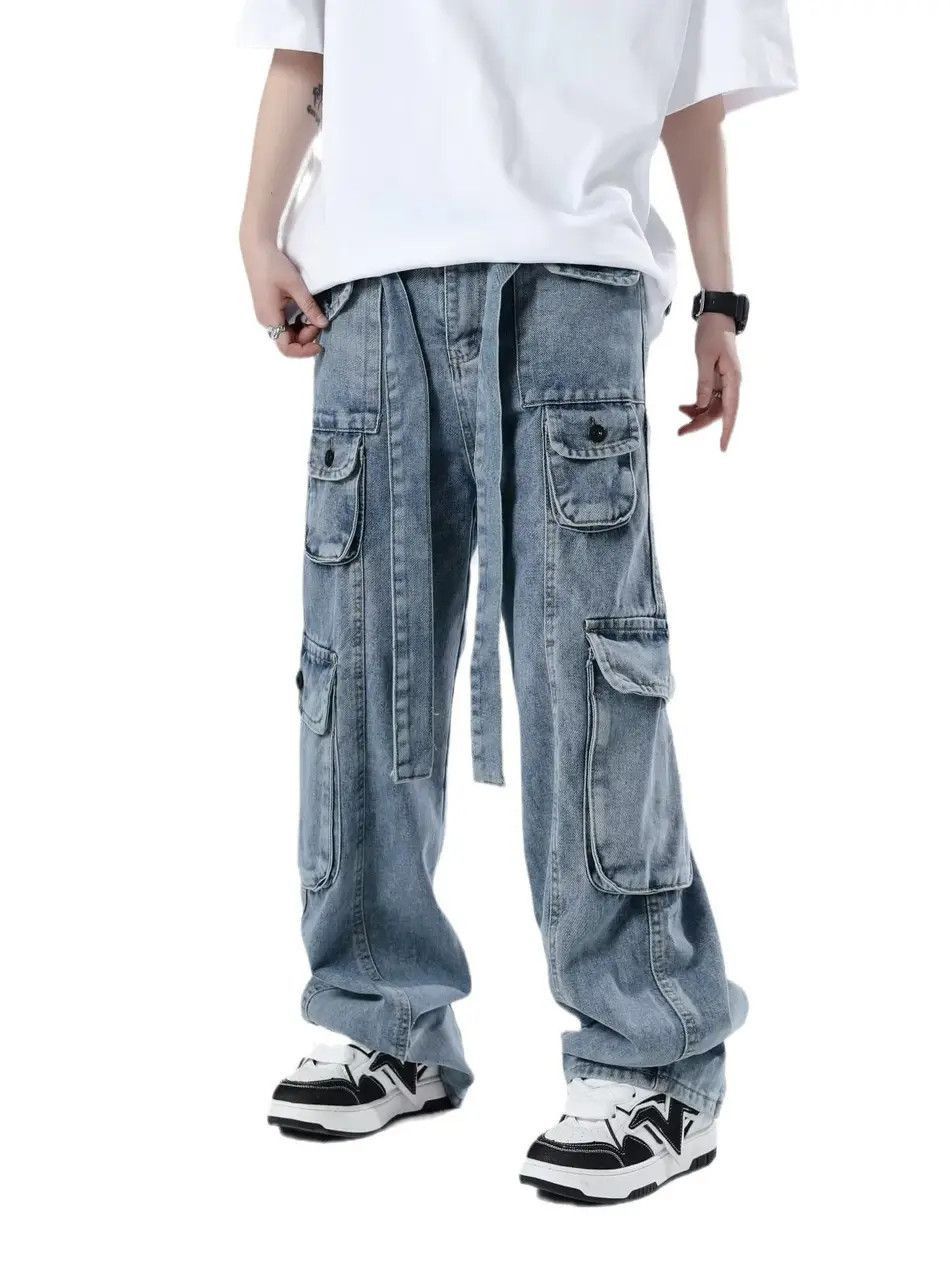 Japanese Brand Retro loose pocket high street jeans Size US 30 / EU 46 - 4 Thumbnail