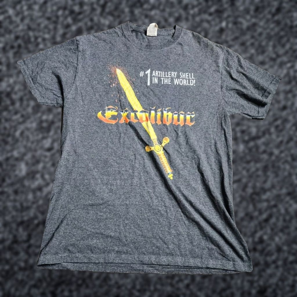Fruit Of The Loom EXCALIBUR ARTILLERY SHELLS Mens M Top Of The World Fireworks Double Sided Size US M / EU 48-50 / 2 - 1 Thumbnail