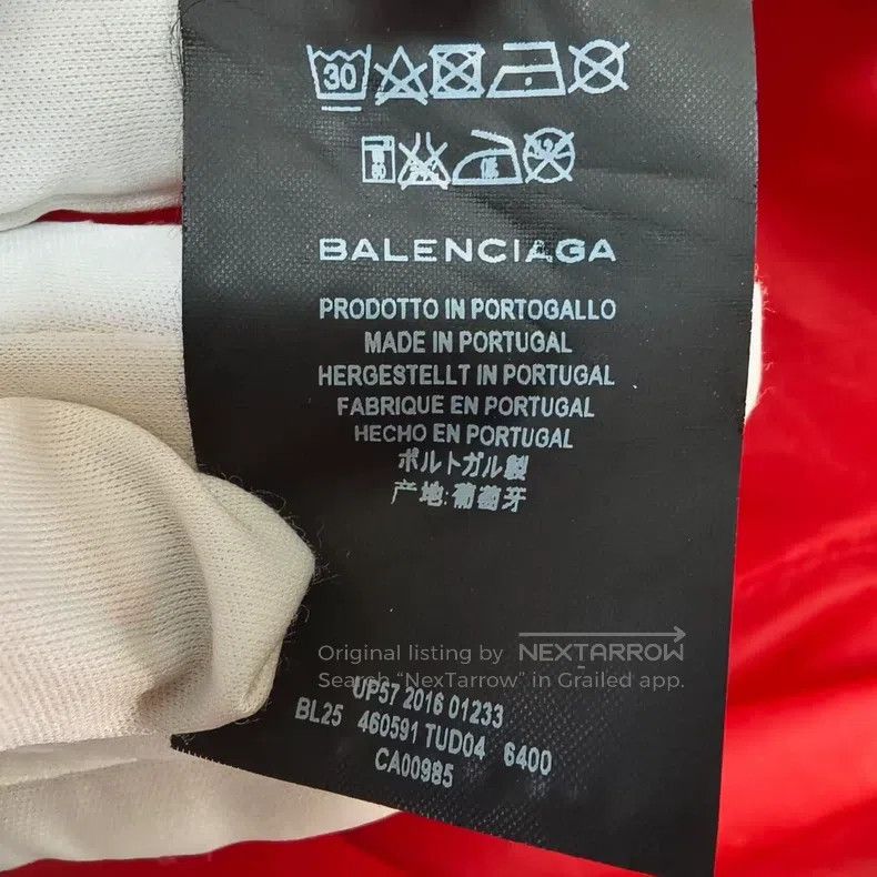 Balenciaga Balenciaga Red Floral Pattern Logo Windbreaker Size US S / EU 44-46 / 1 - 6 Thumbnail