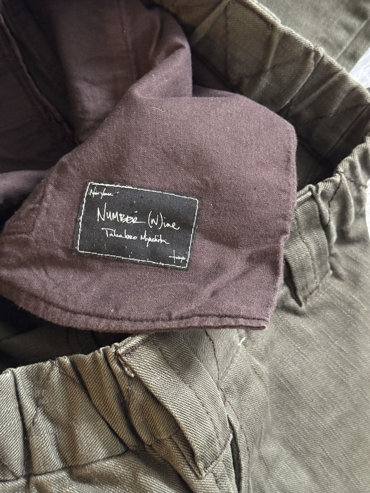 Number (N)ine Number (N)ine Takahiro Miyashita 2008A/W Khaki Pants Size US 32 / EU 48 - 2 Thumbnail