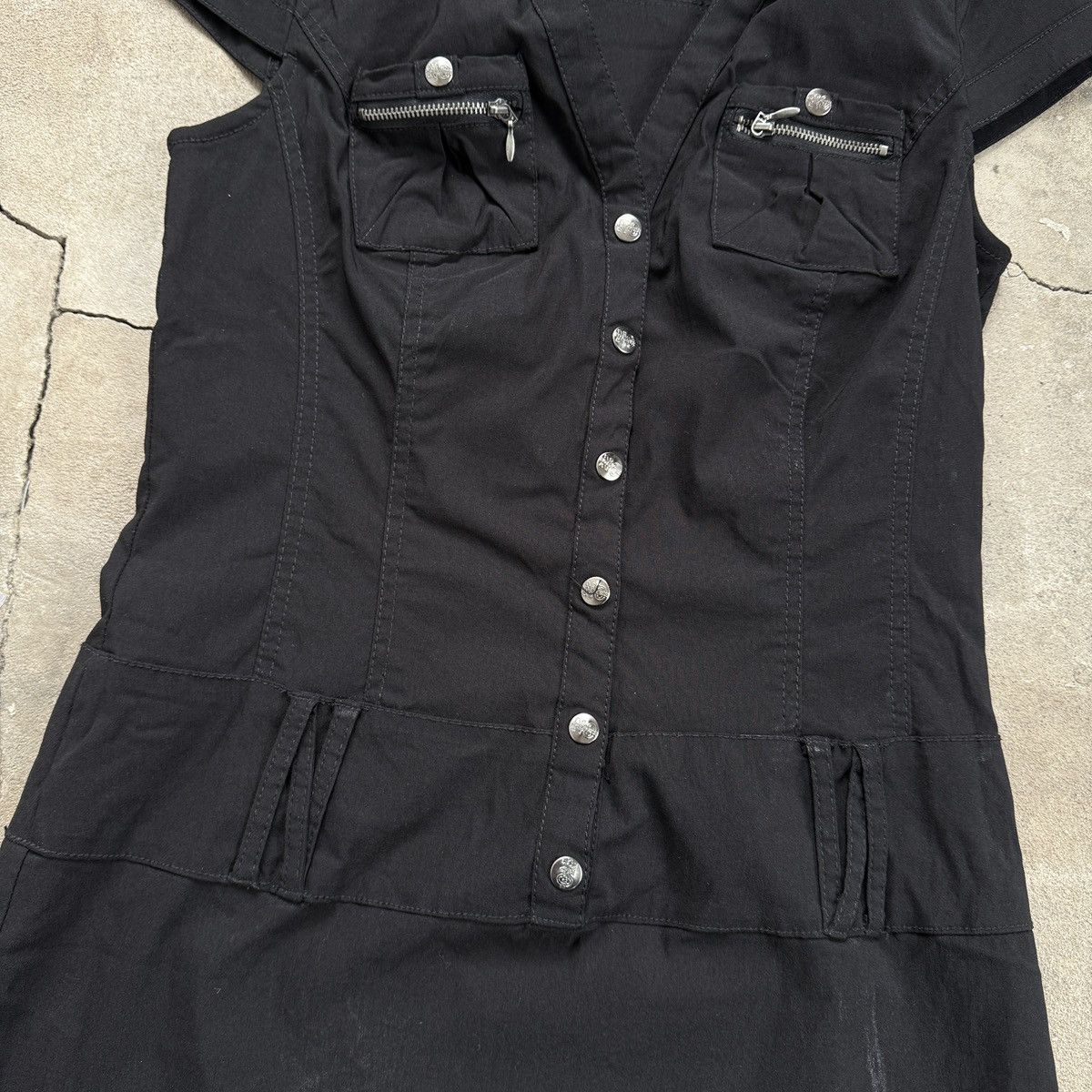 Other Vintage 00's No Excuse Stretch Black Mini Dress Size S / US 4 / IT 40 - 6 Thumbnail