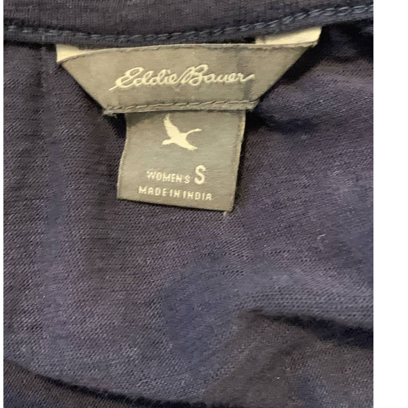 Eddie Bauer Eddie Bauer blue short sleeves cotton tunic top size small Size S / US 4 / IT 40 - 3 Thumbnail