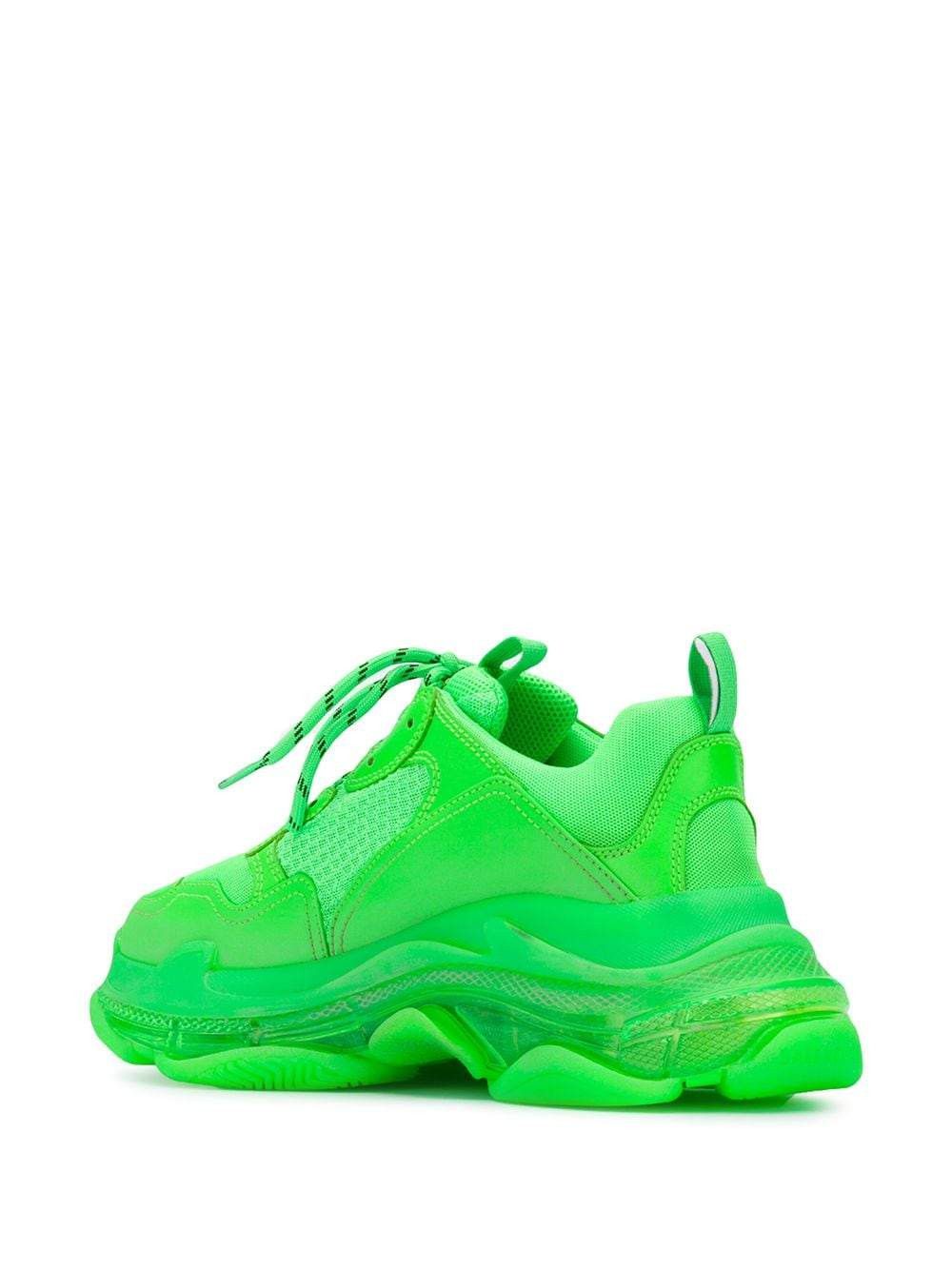 Balenciaga Balenciaga Triple S Sneakers - Neon Green Size US 9 / EU 42 - 24 Thumbnail