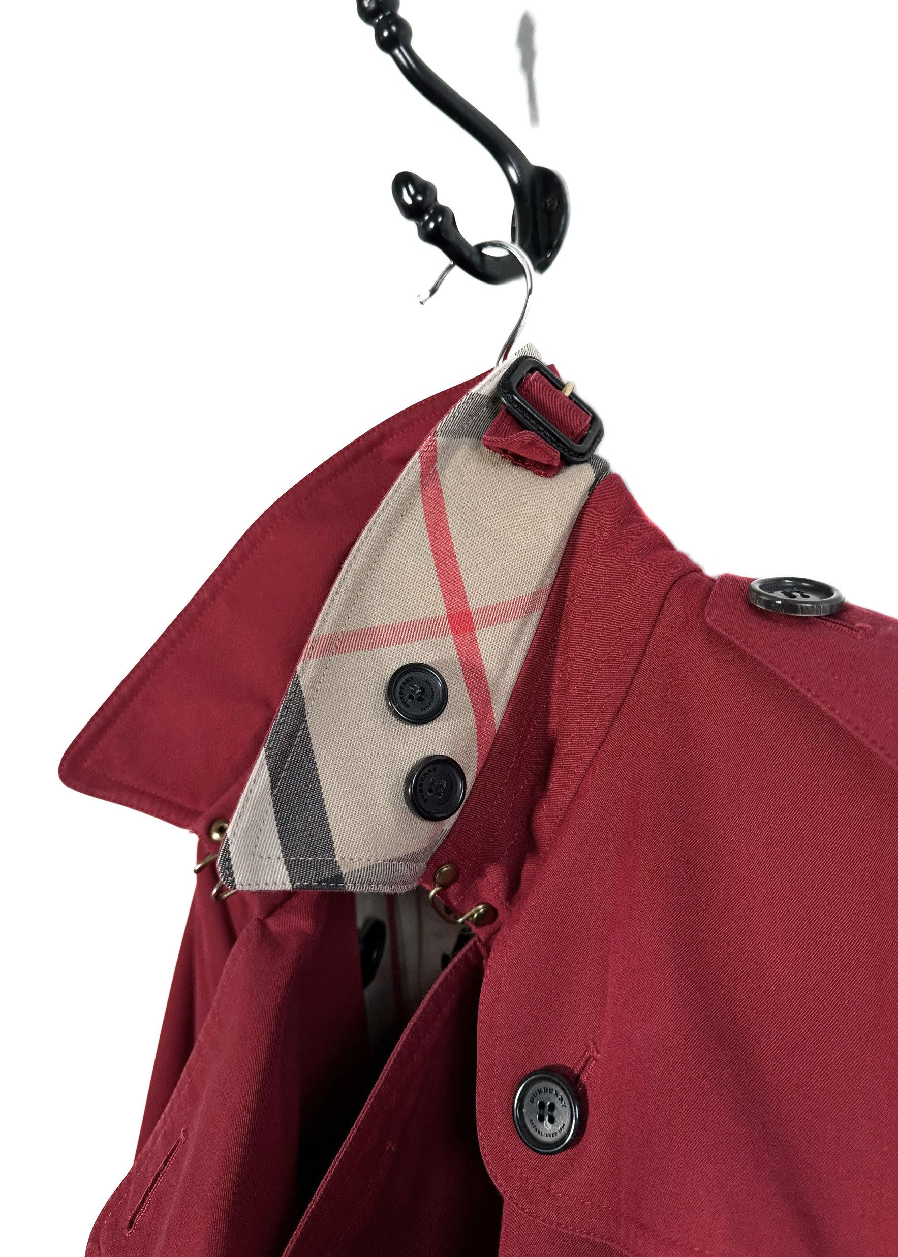 Burberry Burberry The Sandringham Red Double Breasted Trench Coat Size S / US 4 / IT 40 - 7 Thumbnail