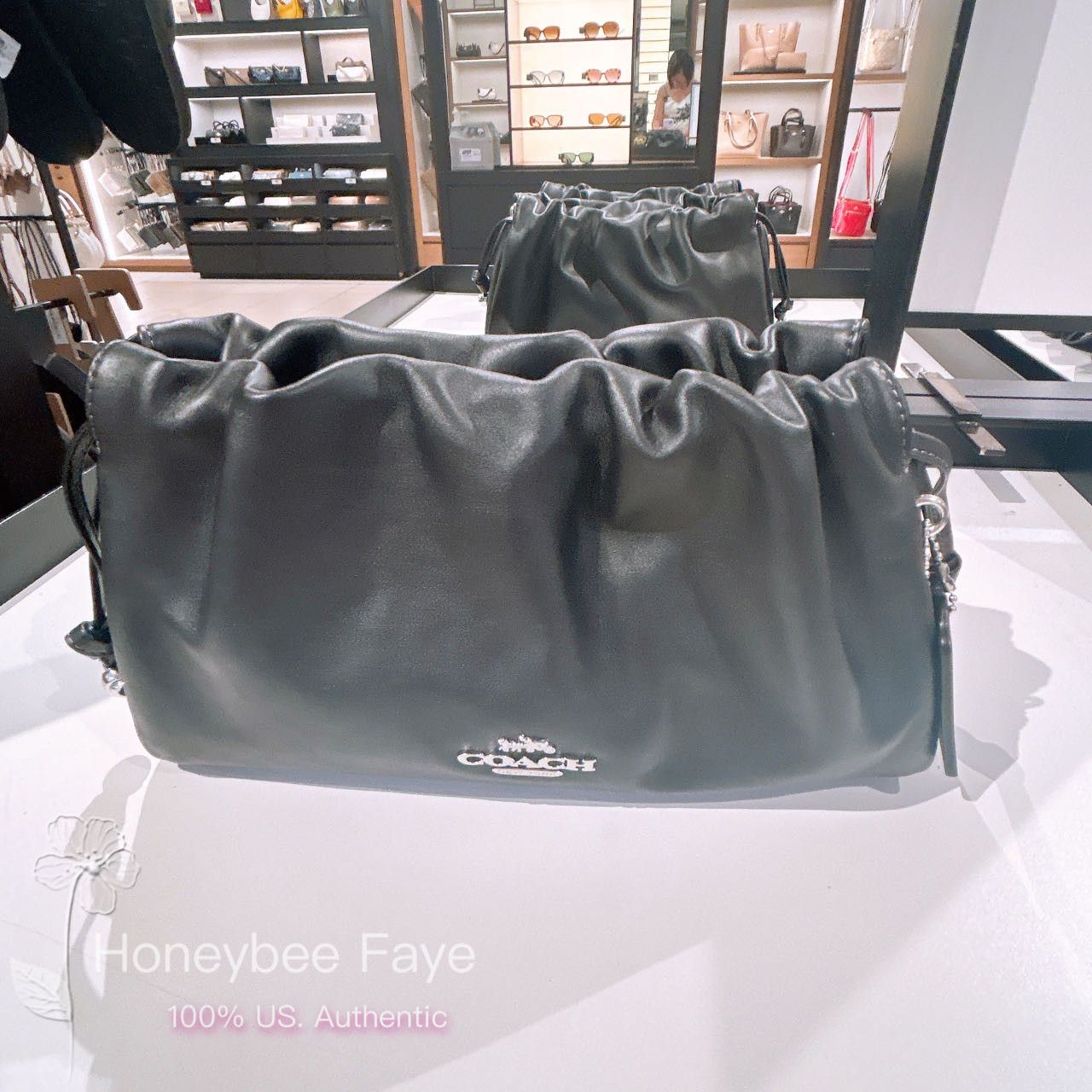 Coach NWT Coach Faye Shoulder Bag With Ruching CV529 Size ONE SIZE - 5 Thumbnail
