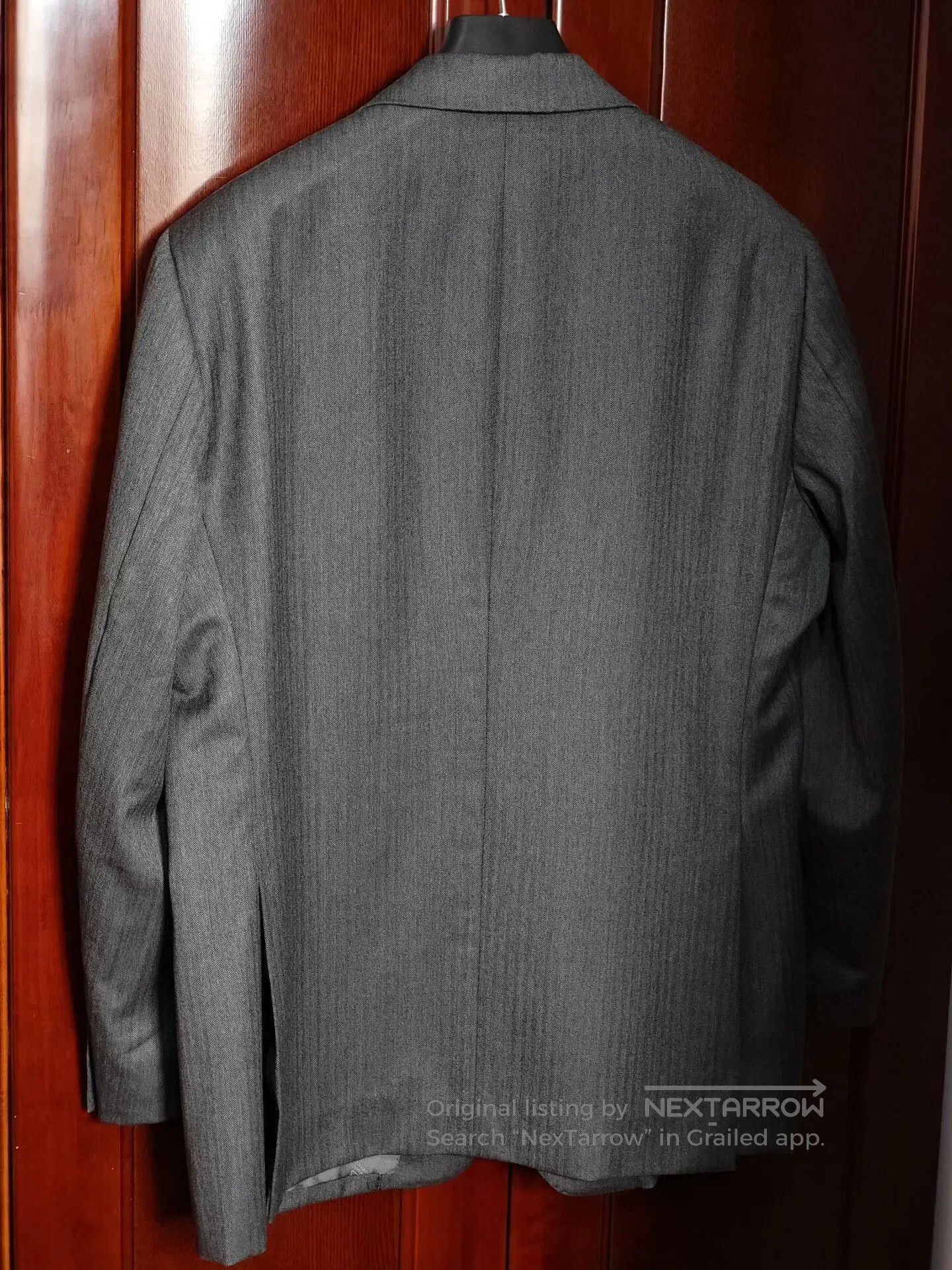Japanese Brand Custom Gray Wool Suit by DORMEUIL. Size US XL / EU 56 / 4 - 8 Thumbnail