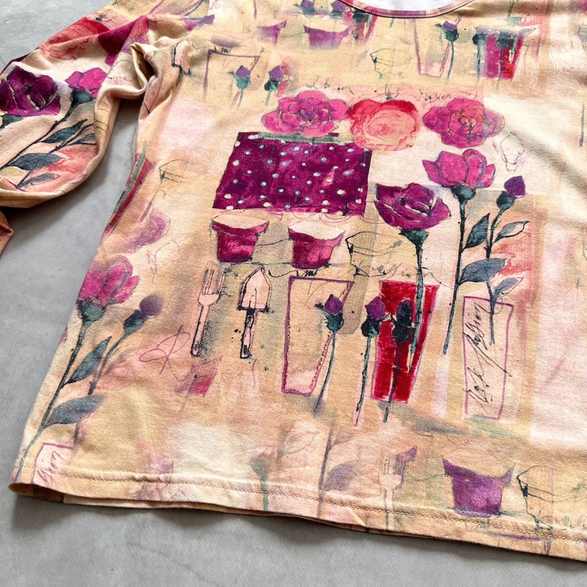 Hysteric Glamour Japan Floral Hysteric Glamour Style Long Sleeve T Shirt Y2K Size M / US 6-8 / IT 42-44 - 8 Thumbnail