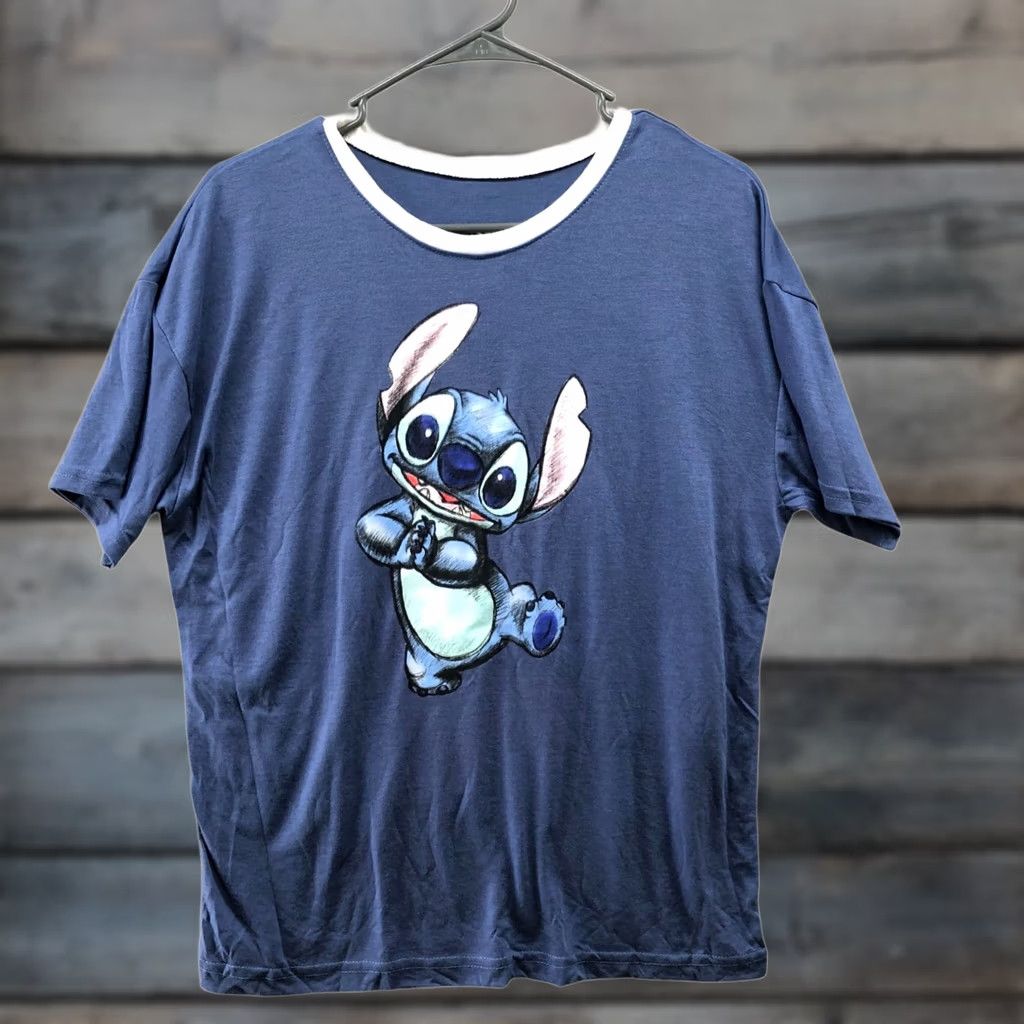Disney Disney Lilo Stitch T Shirt Womens M Short Sleeve Jersey Knit Crewneck Oversized Size M / US 6-8 / IT 42-44 - 1 Thumbnail