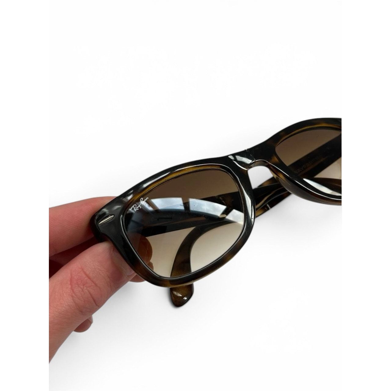 RayBan Ray Ban Folding Wayfarer Tortoiseshell Sunglasses Size ONE SIZE - 14 Thumbnail