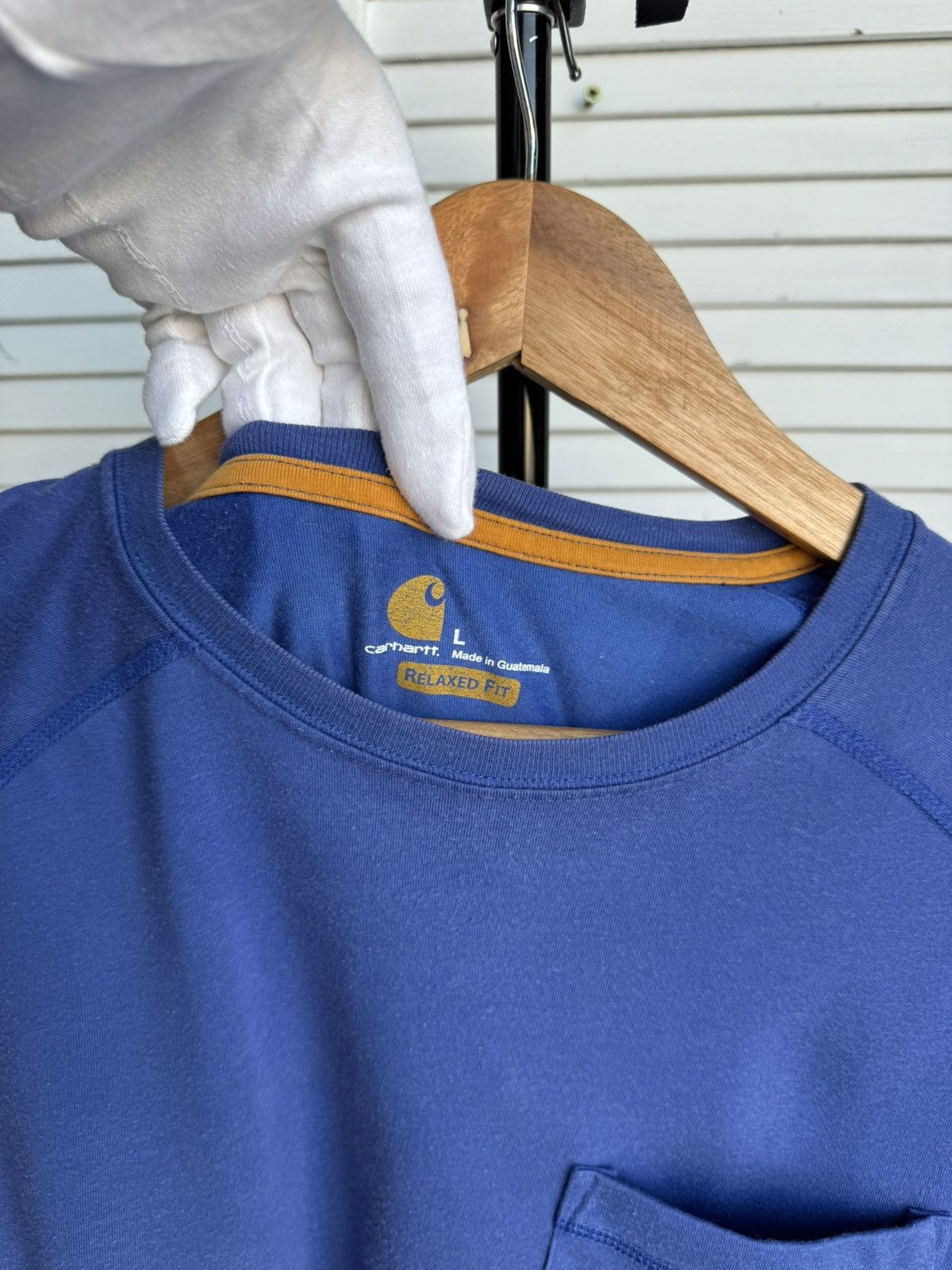 Carhartt Carhartt Relaxed Fit Blue Long Sleeve Pocket Shirt Workwear Size US L / EU 52-54 / 3 - 5 Thumbnail