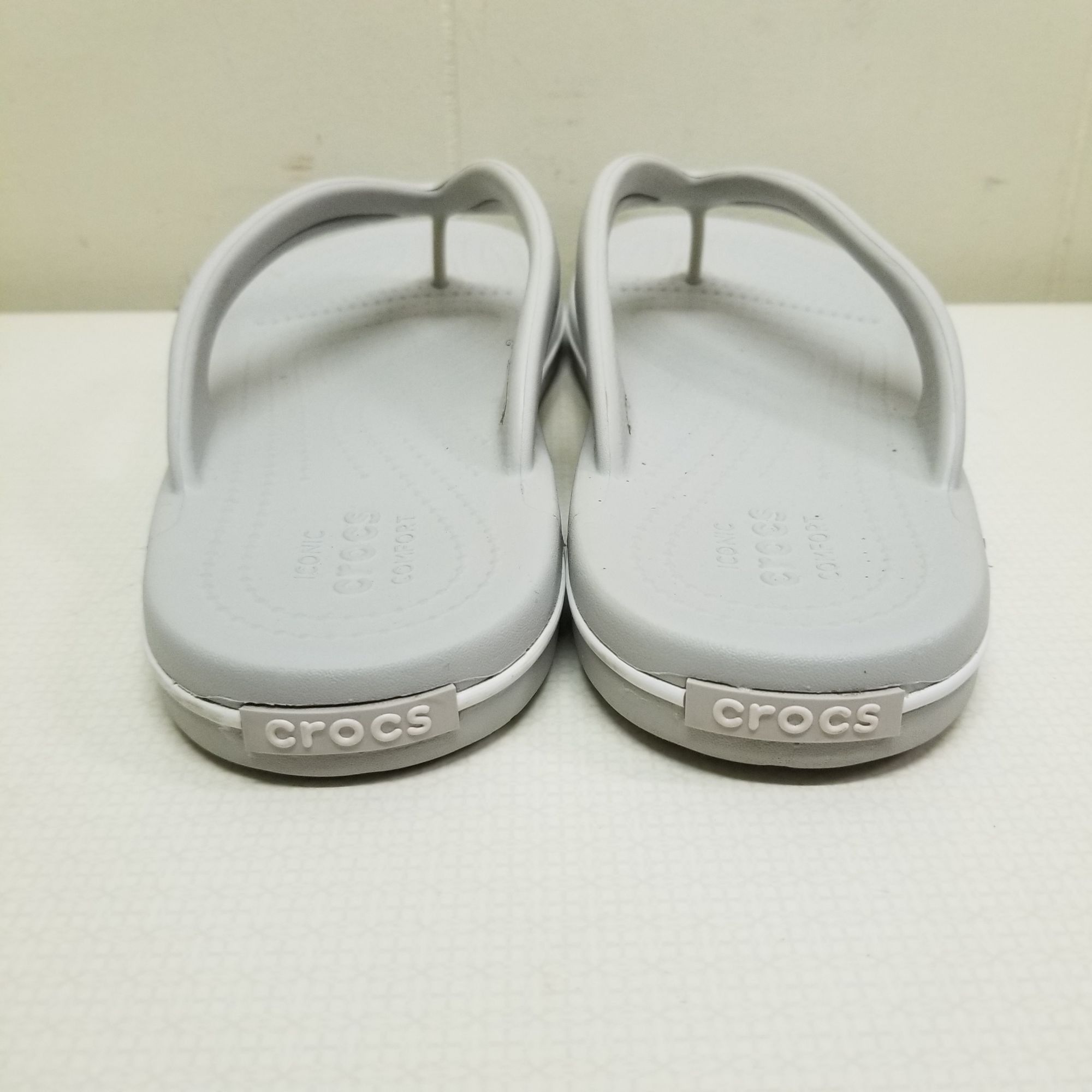 Crocs Crocs 11 Gray Thong Sandals REALLY SEXI FLIP Flops Rubber Ic Size US 11 / IT 41 - 7 Thumbnail