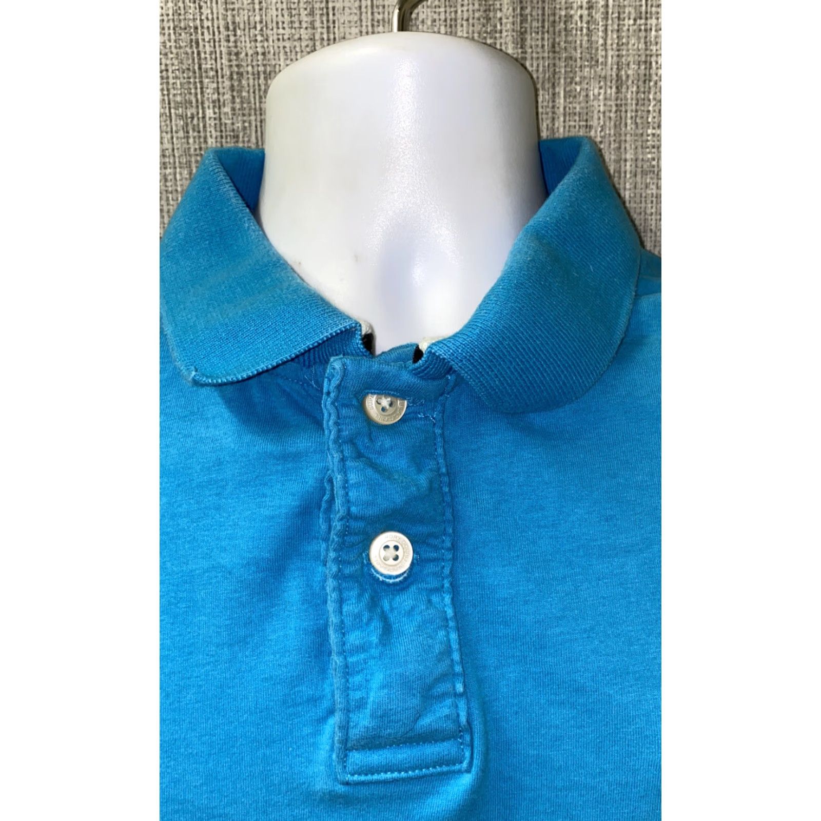 Superdry Superdry Polo Shirt Golf 2XL Blue Short Sleeve Mens 22 in Chest Armpit Size US XXL / EU 58 / 5 - 3 Thumbnail