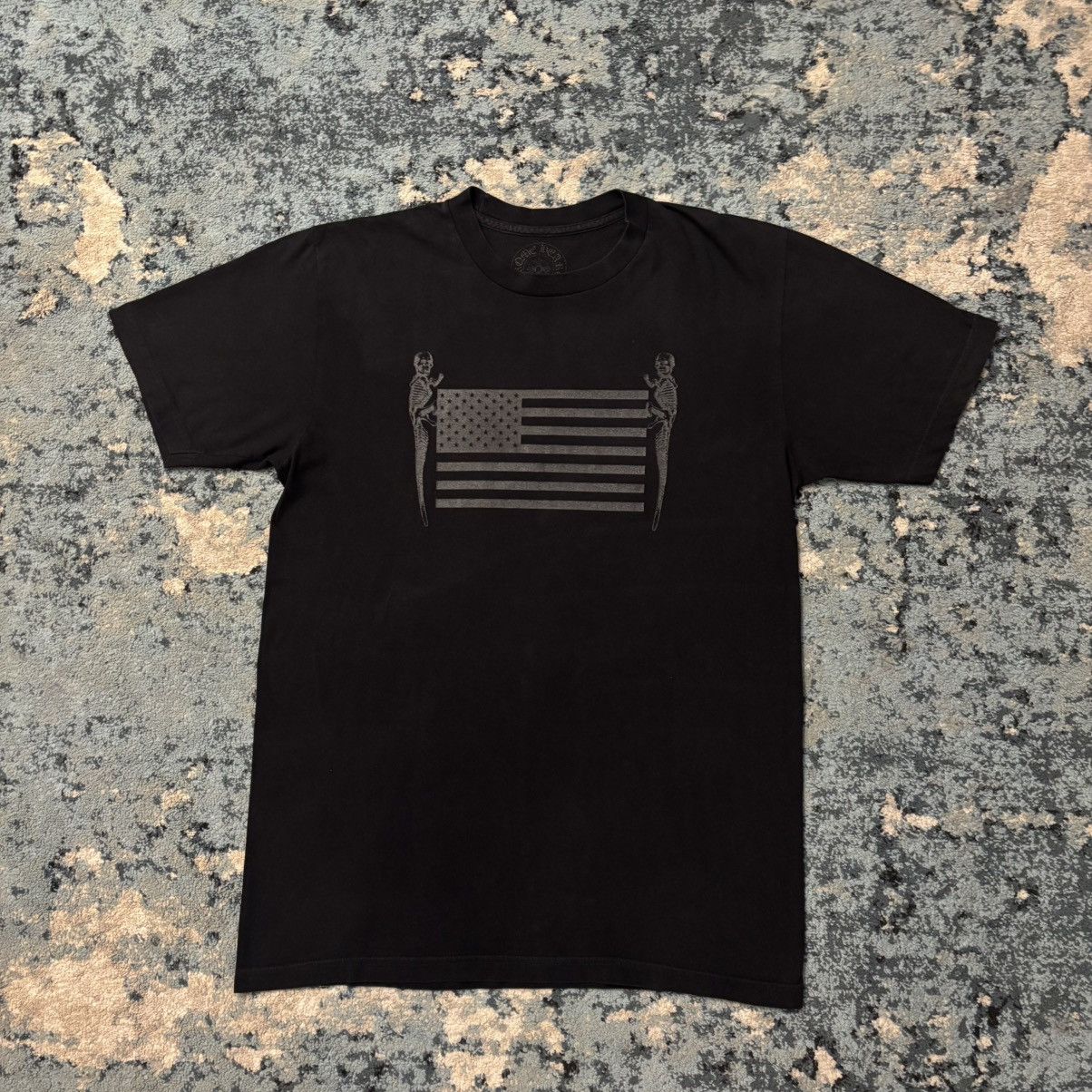 Chrome Hearts Chrome Heart American Flag Dagger T-shirt | Grailed