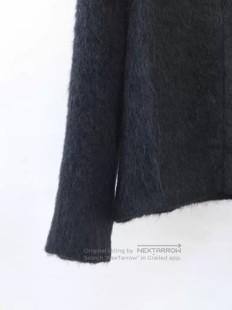 Our Legacy Our Legacy Black Mohair Hooded Zip-Up Jacket Size US M / EU 48-50 / 2 - 3 Thumbnail