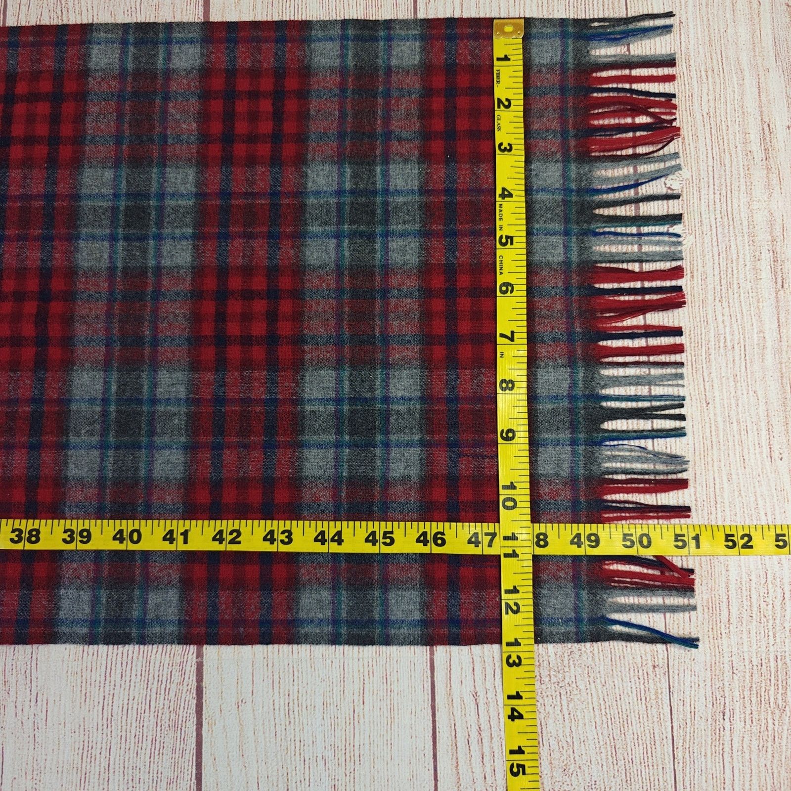 Pendleton Vintage Pendleton plaid fringed 100% virgin wool scarf Size ONE SIZE - 4 Thumbnail