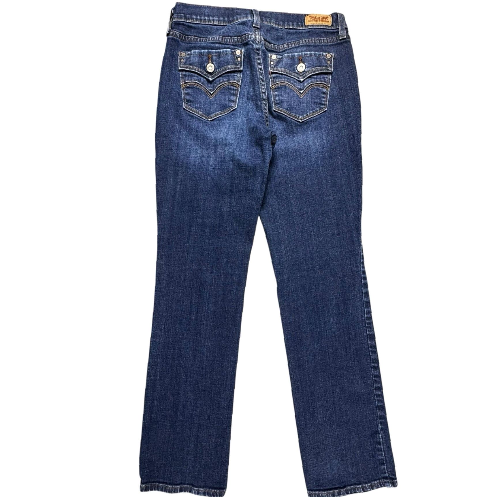 Levi's Levi's 505 Straight Jeans Women 28 Blue Denim Mid Rise Dark Wash 5-Pocket Size 28" / US 6 / IT 42 - 4 Thumbnail