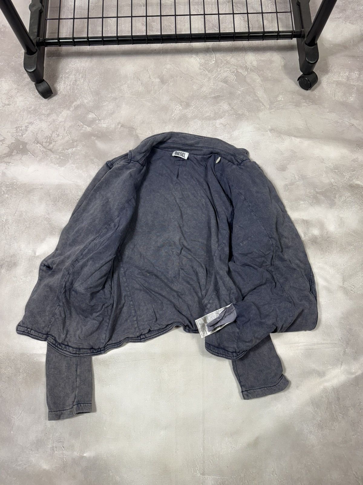 Diesel Vintage Diesel Avant-Garde Distressed Effect Women's Blazer Size L / US 10 / IT 46 - 10 Thumbnail