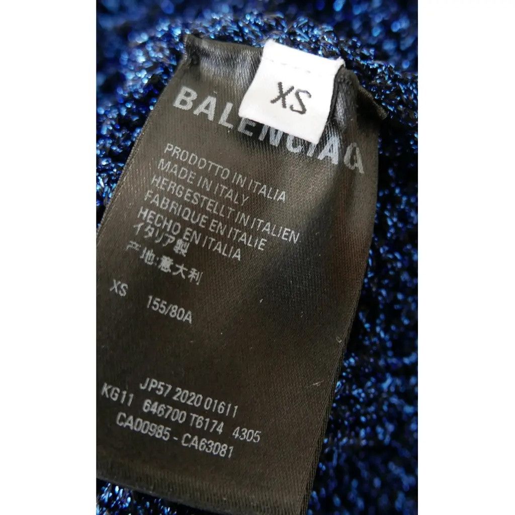Balenciaga Balenciaga Resort 2021 Destroyed Turtleneck Sweater Blue Size XS / US 0-2 / IT 36-38 - 8 Thumbnail