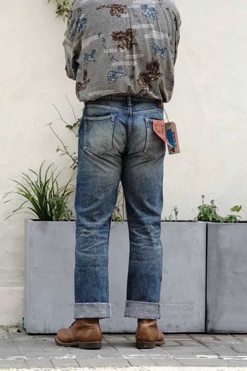 Full Count & Co. Fullcount Vintage Wash Denim Jeans. Size US 32 / EU 48 - 3 Thumbnail