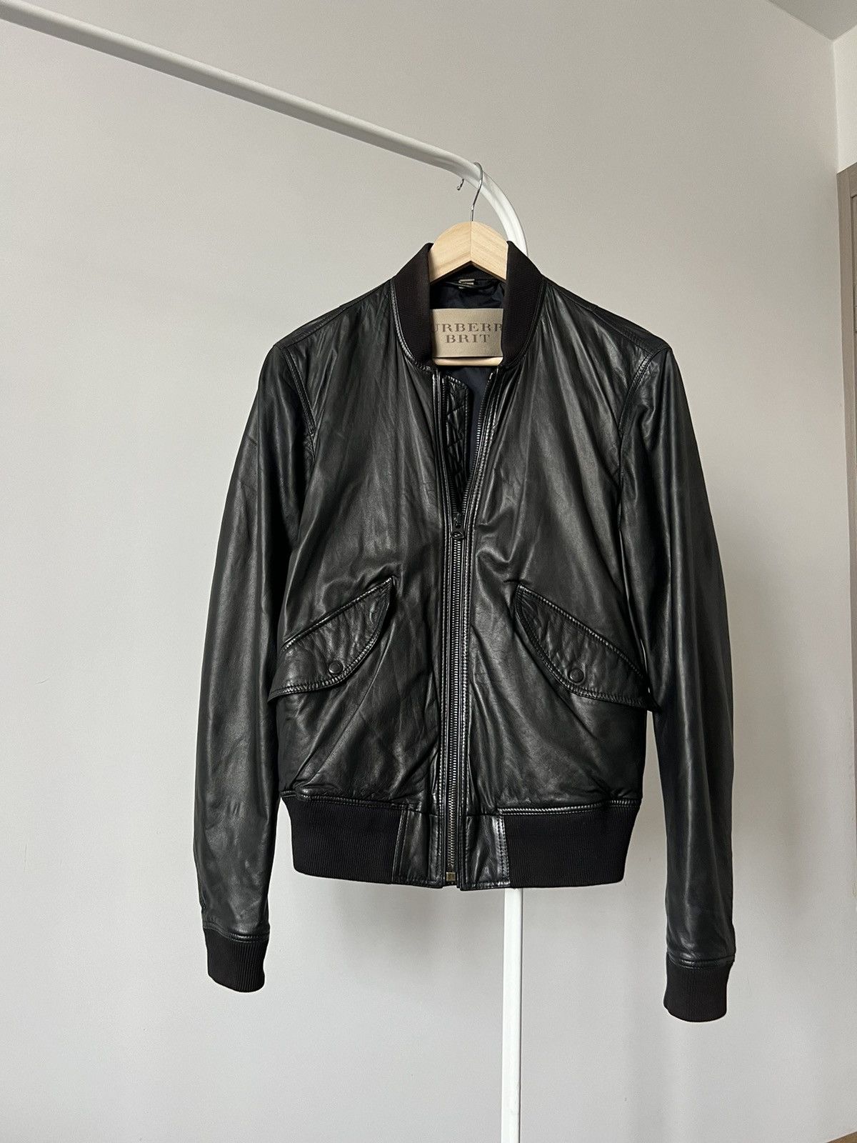 Burberry Burberry Brit Leather Black Jacket XS Size US XS / EU 42 / 0 - 1 Thumbnail