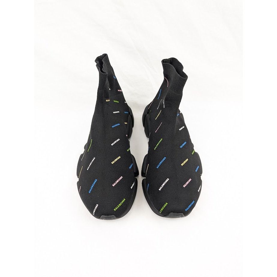 Balenciaga o1rshd1 Q:4/ Recycled Speed 2.0 Low-Top Sneakers Black Size US 12 / EU 45 - 17 Thumbnail