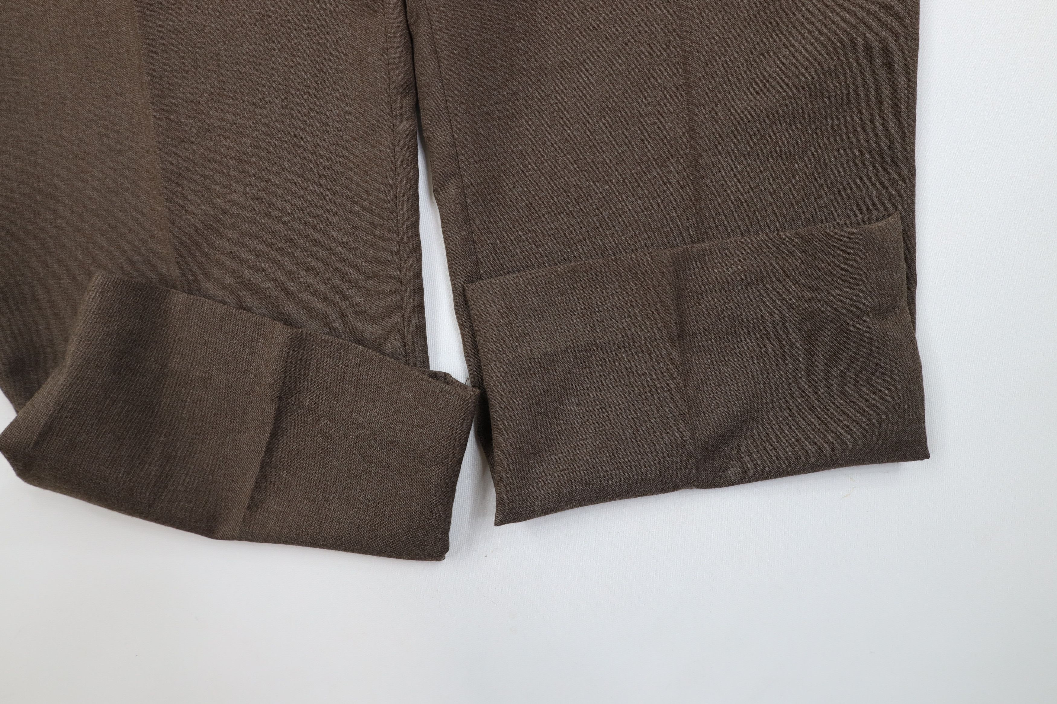 Vintage Vintage 70s Streetwear Blend Wide Leg Chino Pants Brown USA Size US 38 / EU 54 - 5 Thumbnail