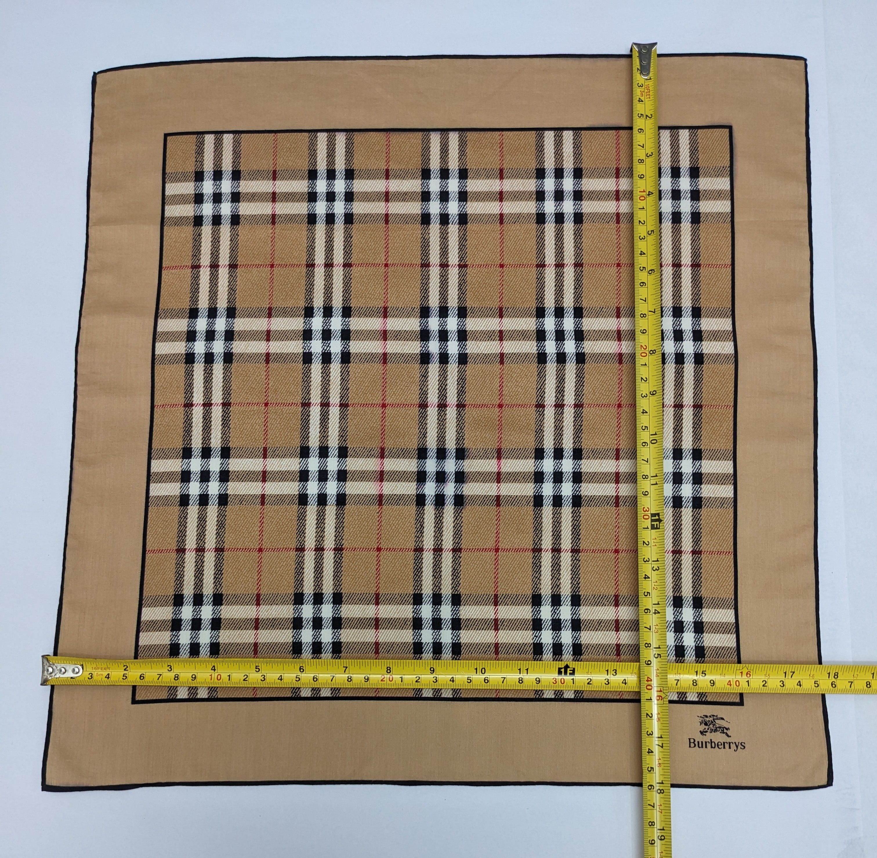 Burberry Vintage Burberrys Handkerchief Scarf Nova Check Size ONE SIZE - 4 Thumbnail