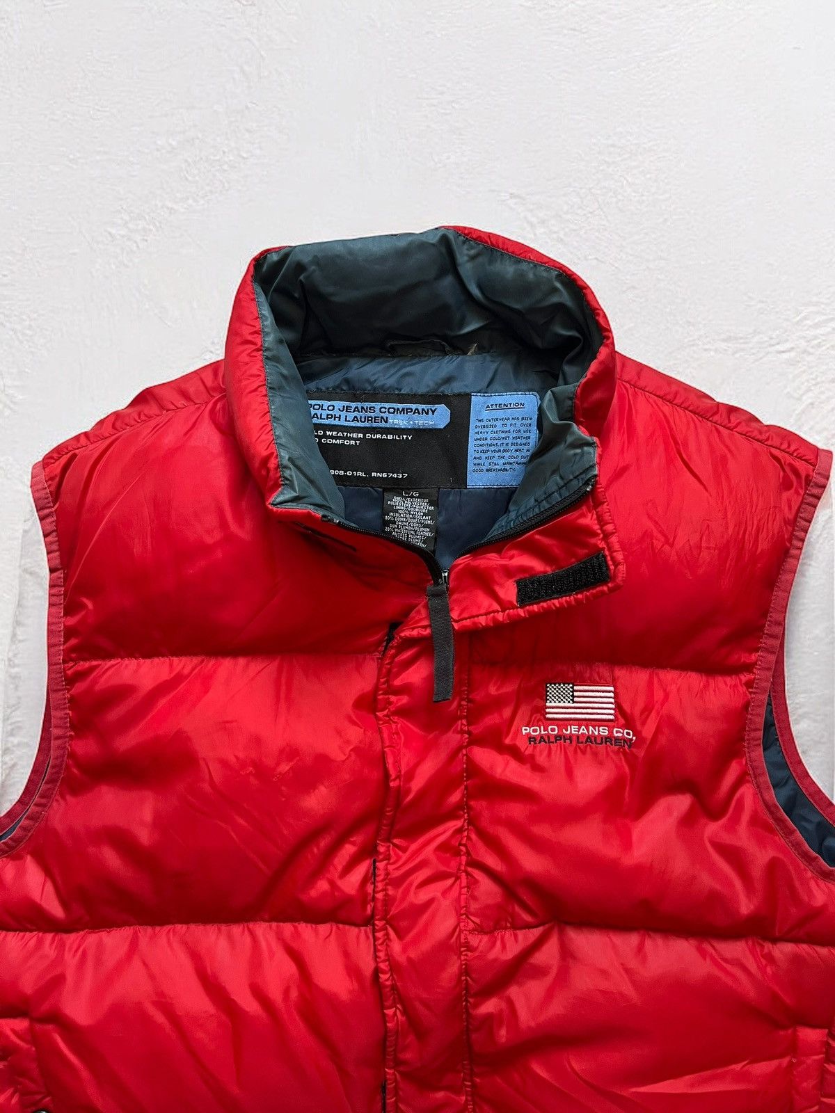 Polo Ralph Lauren × Vintage POLO RALPH LAUREN GOOSE DOWN PUFFER VEST VINTAGE Size US L / EU 52-54 / 3 - 2 Thumbnail