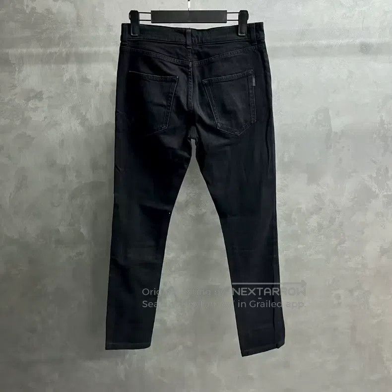 Saint Laurent Paris Saint Laurent Paris Classic Black Solid Mid Rise Casual Pa Size US 28 / EU 44 - 2 Thumbnail