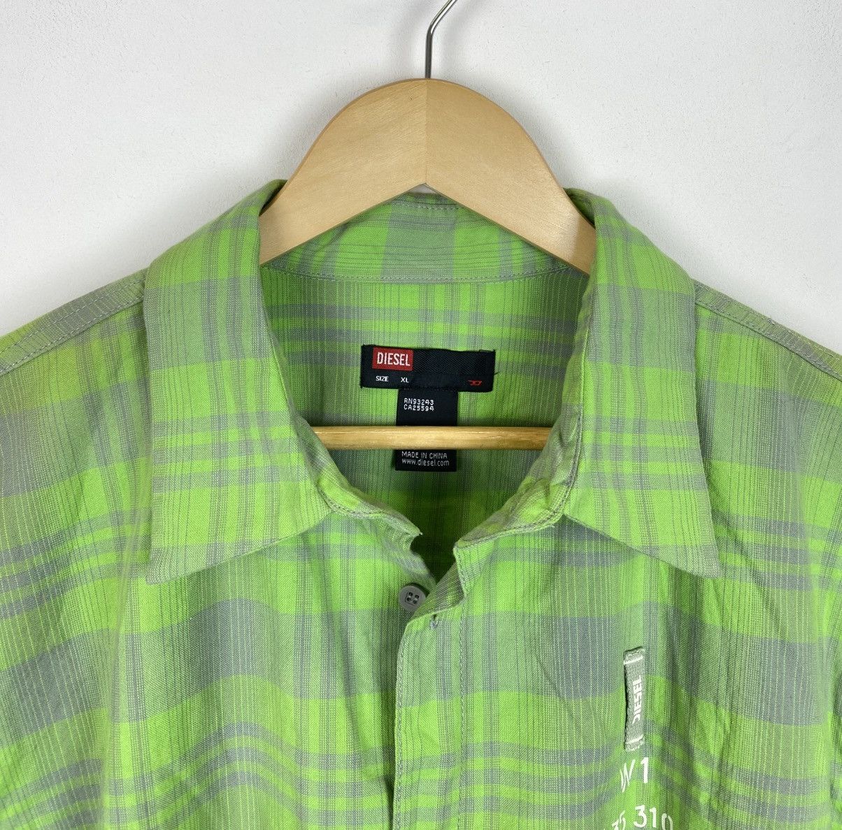 Diesel Vintage Diesel Buttons Up Plaid Shirt Long Sleeve Size XL Size US XL / EU 56 / 4 - 5 Thumbnail