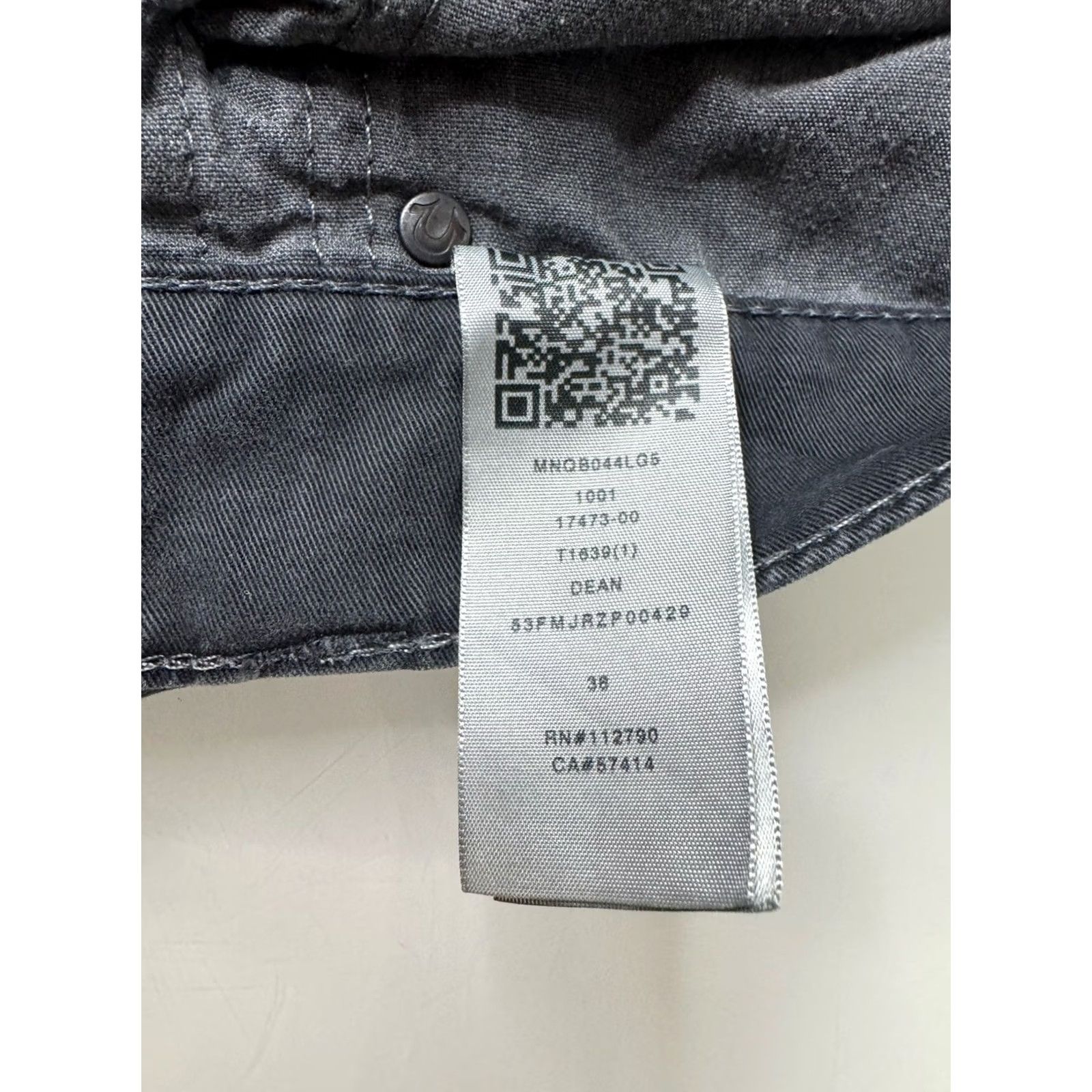 True Religion True Religion Jeans Mens 38x33 Charcoal Dean Geo Quilted Patch Tapered Size US 38 / EU 54 - 7 Thumbnail