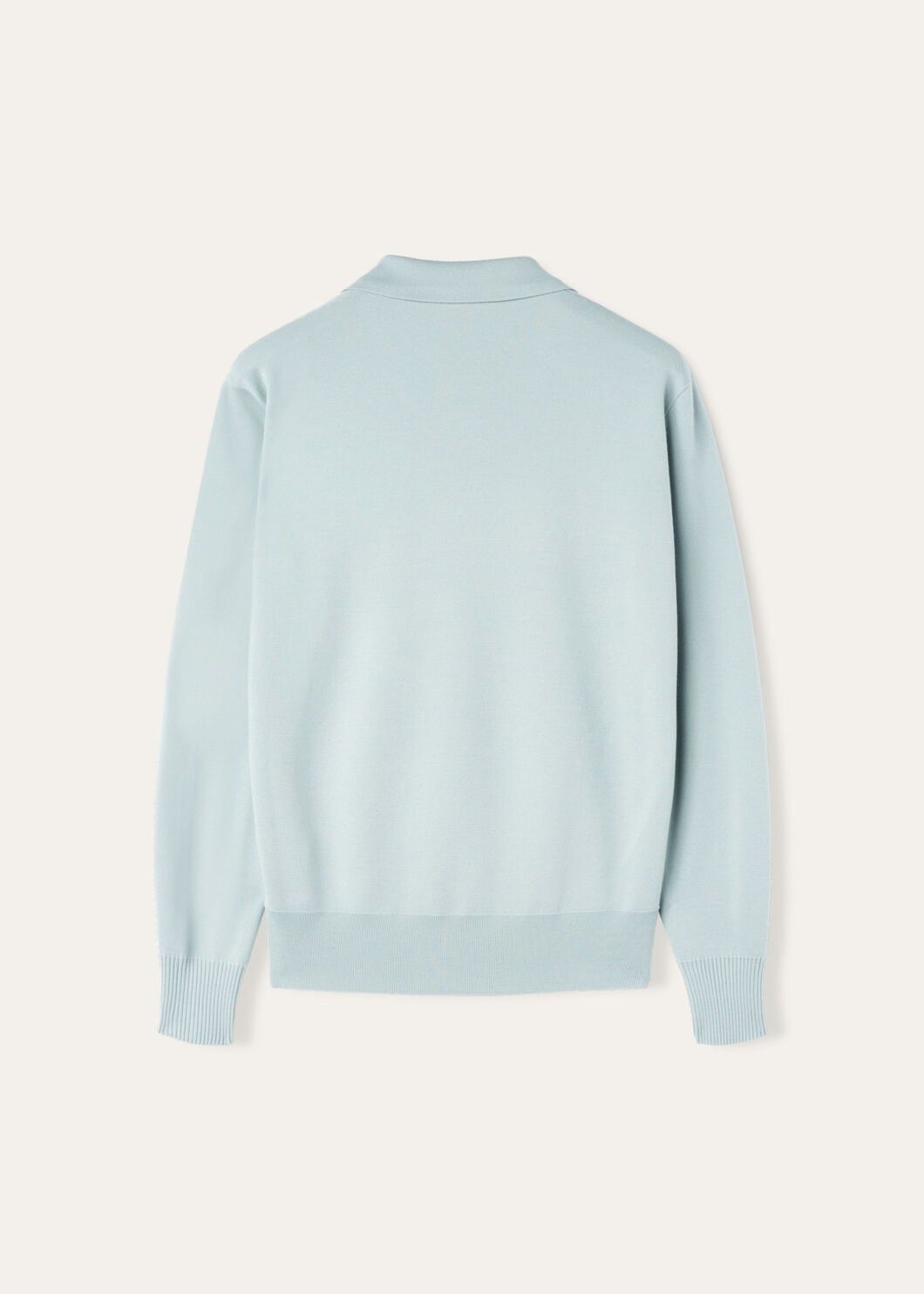 Loro Piana o1w1db10725 FAL5279 Buttonless Polo Shirt in Light Blue Size US S / EU 44-46 / 1 - 5 Thumbnail