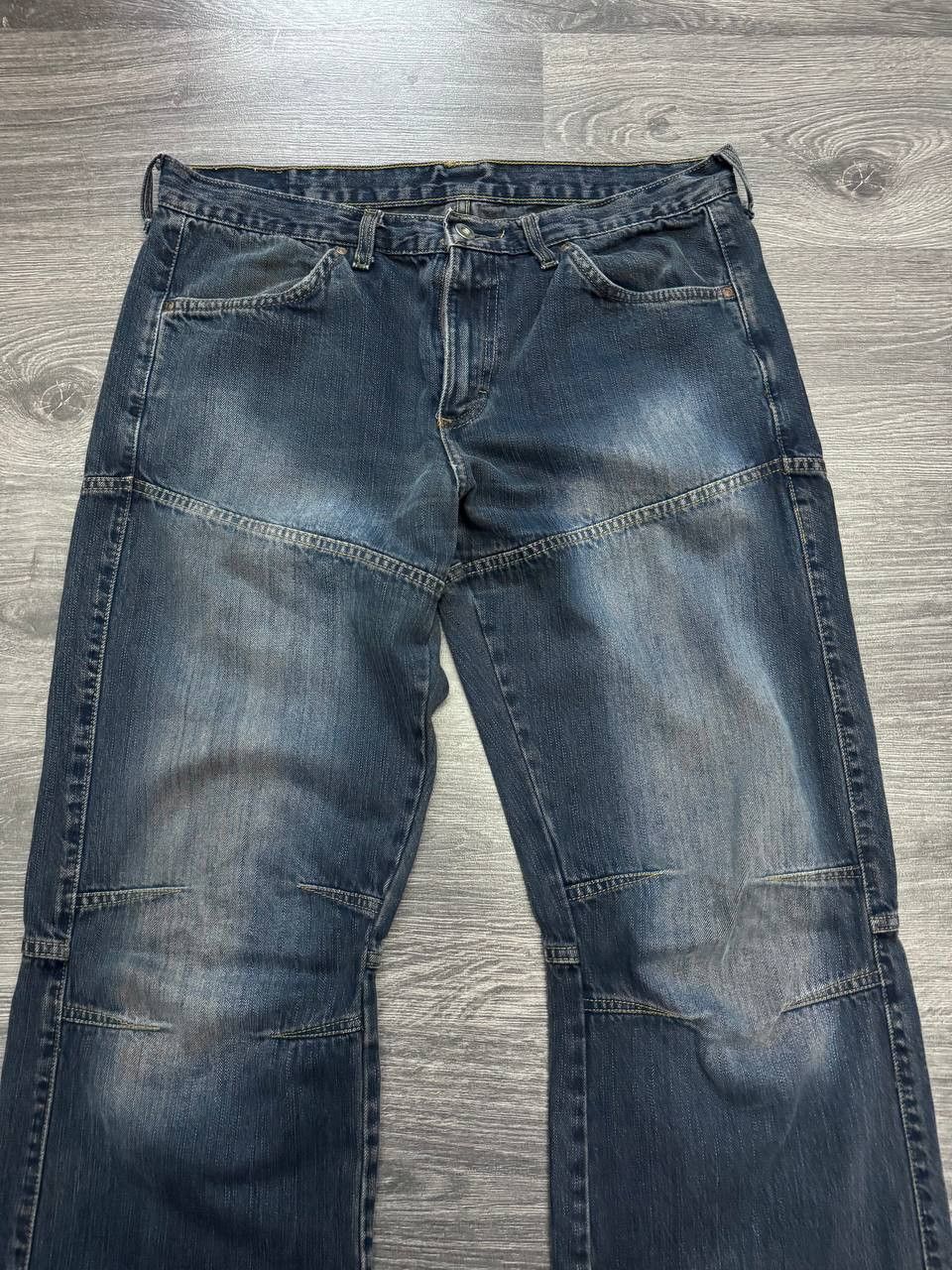 Japanese Brand Y2k Baggy Balenciaga Style Vintage Jeans Avan Garde Pants Size US 34 / EU 50 - 4 Thumbnail