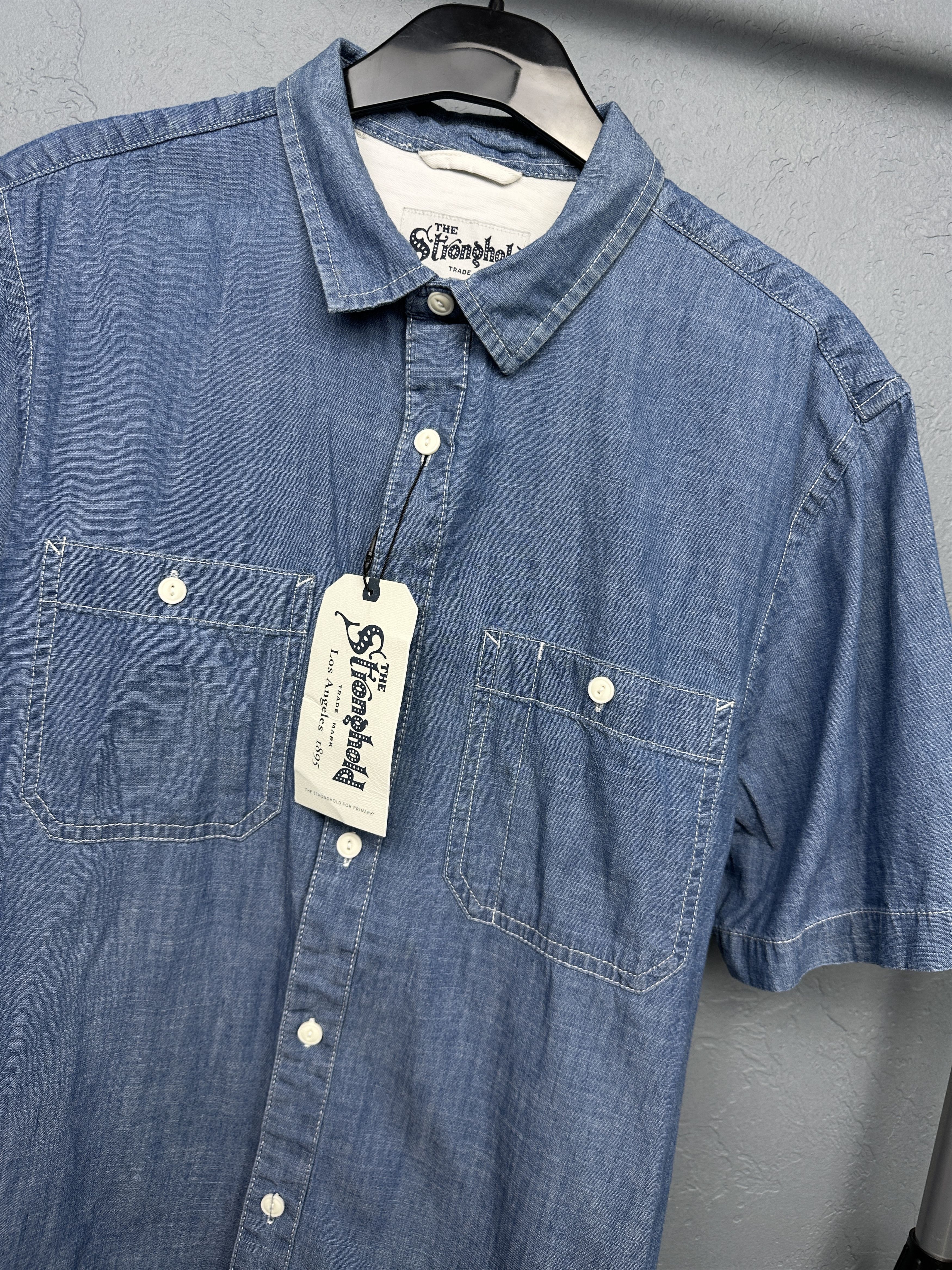 The Stronghold NEW!! The Stronghold Mens Short Sleeve Shirt Size US L / EU 52-54 / 3 - 2 Thumbnail