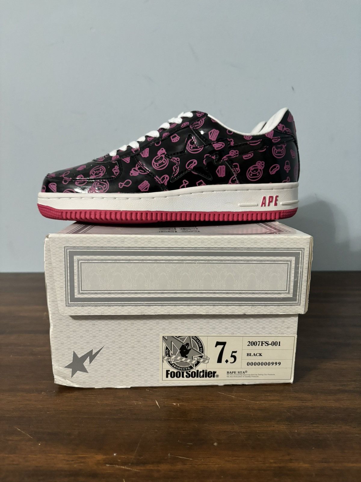 Bape A Bathing Ape Bape Sta Milo Junk Food Pink Size US 7.5 / EU 40-41 - 10 Thumbnail