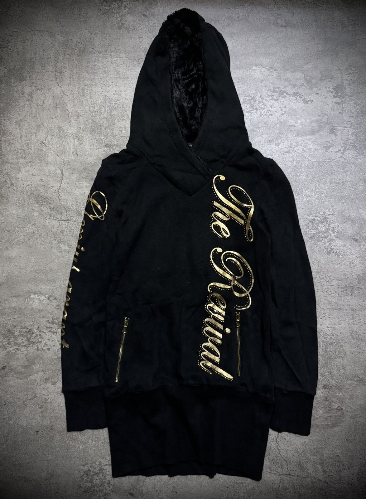 Japanese Brand 2000s EGOIST - IFSIXWASNINE POEM STYLE FUR HOODIE Size US M / EU 48-50 / 2 - 1 Thumbnail