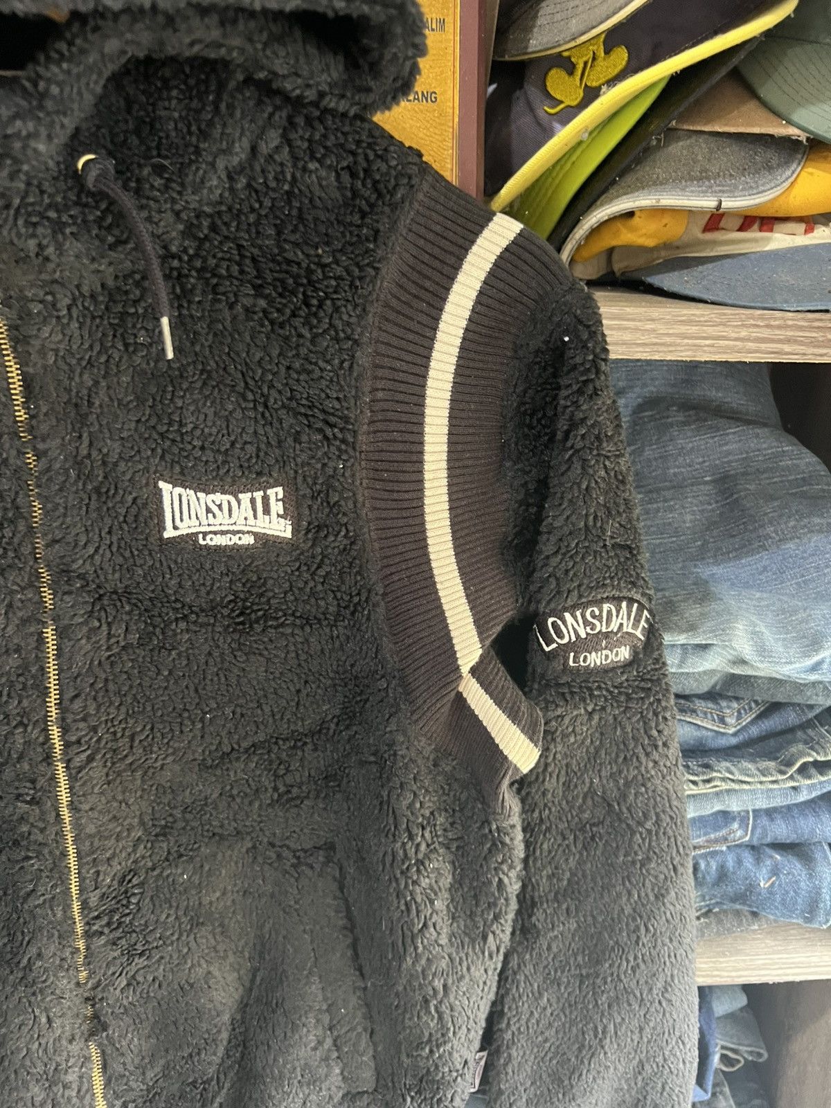 Lonsdale 🔥Lonsdale Sherpa Hoodie Zipper Jacket Size US S / EU 44-46 / 1 - 7 Thumbnail
