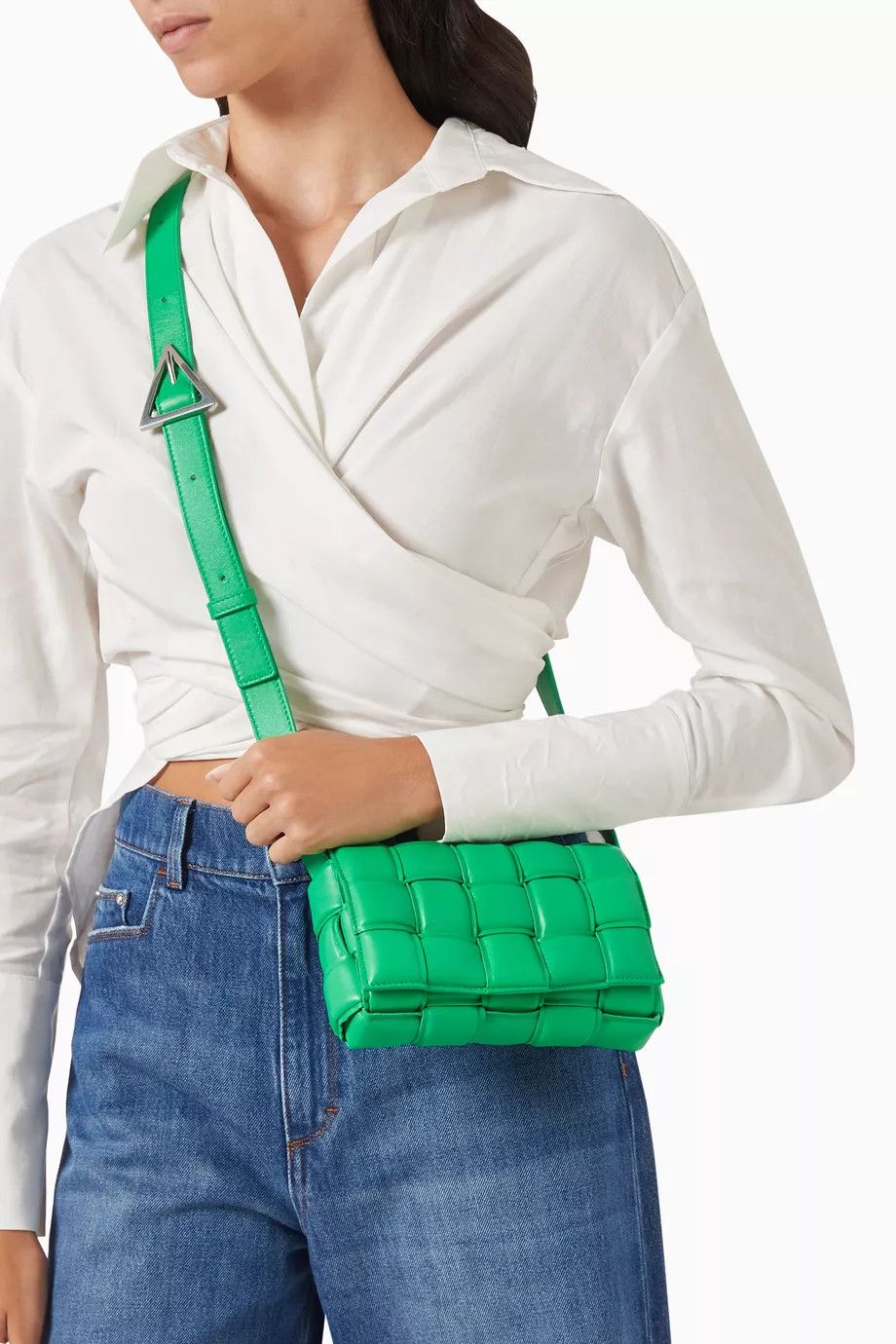 Bottega Veneta os11x0326 Size: OS / Padded Cassette Bag in Green Size ONE SIZE - 2 Thumbnail