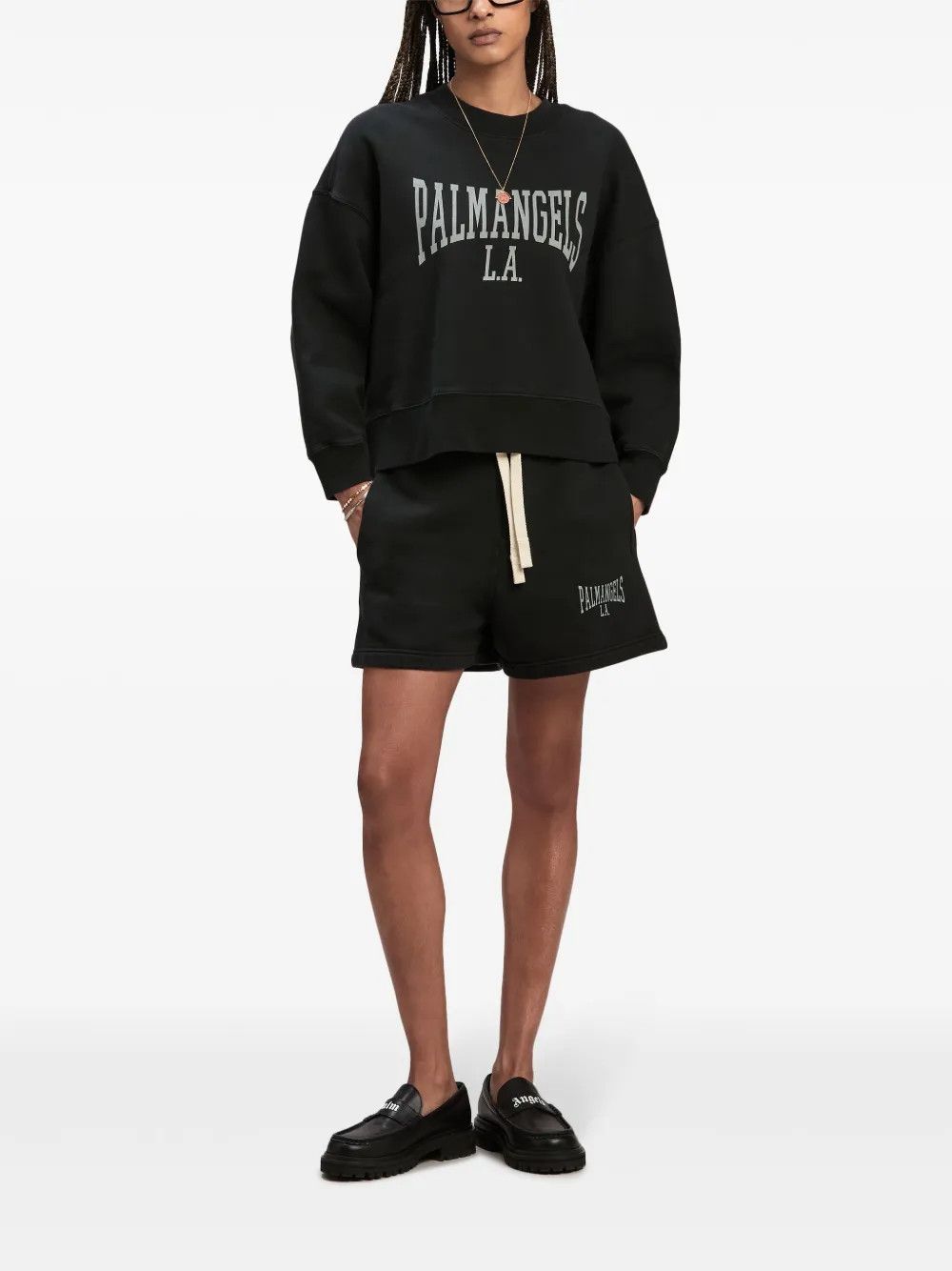 Palm Angels o1y1125 Short in Black Size 26" / US 2 / IT 38 - 2 Thumbnail