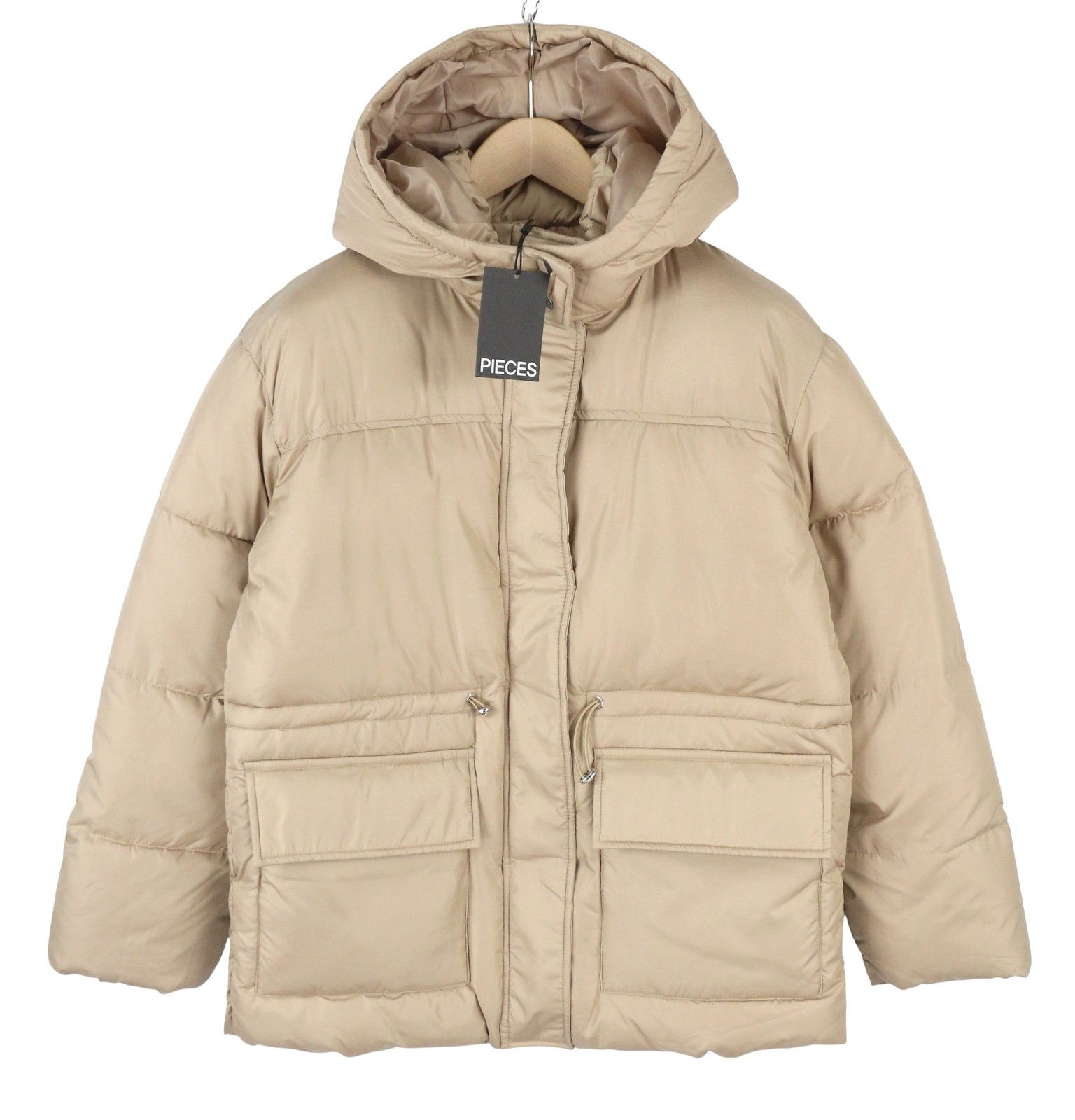 Other LOUIE SHORT PUFFER XS Silver Mink Quilted Hood 88046 Size XS / US 0-2 / IT 36-38 - 2 Thumbnail