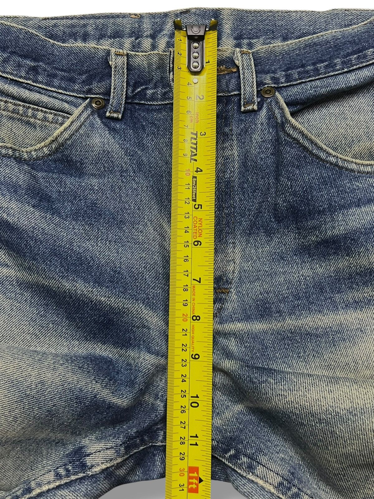 Lee Vintage 80s Lee Riders USA - Faded Wash, Distressed Denim Size US 28 / EU 44 - 16 Thumbnail