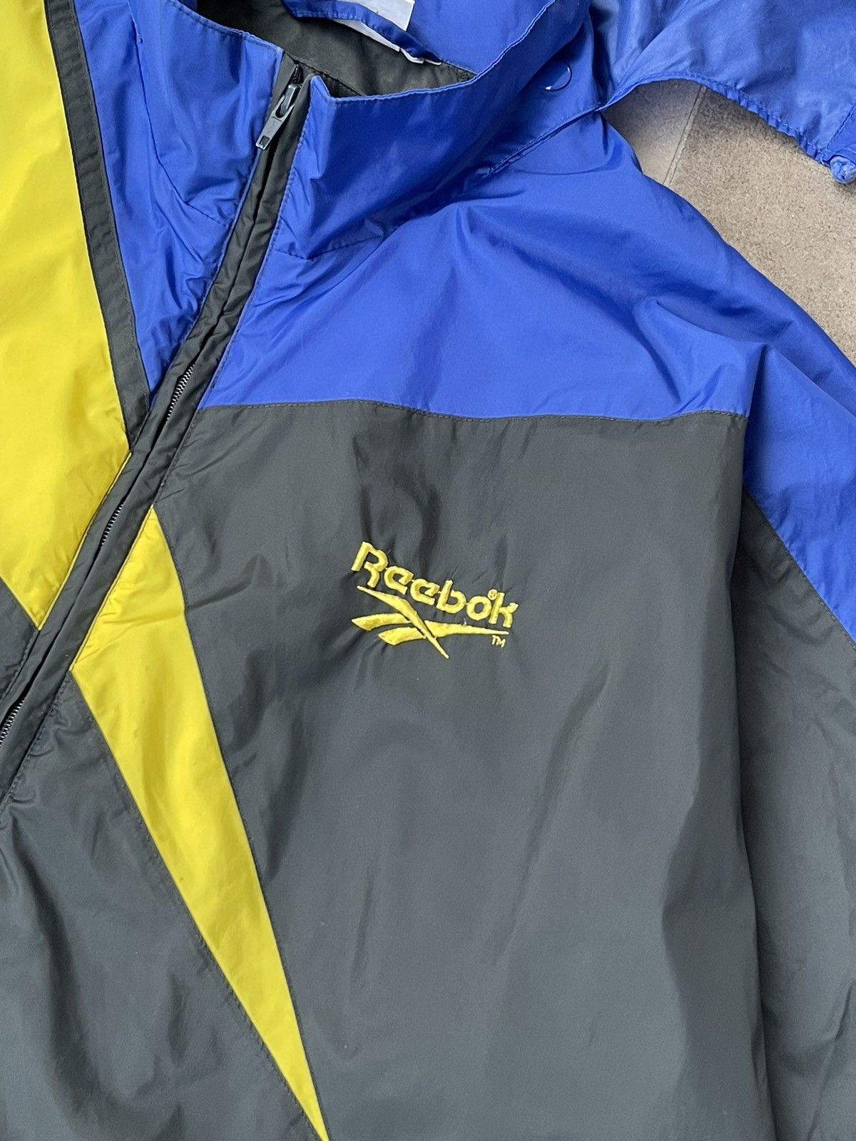 Reebok × Vintage 90S Vintage Reebok 3 Tone Technical Track Light Jacket Size US XL / EU 56 / 4 - 6 Thumbnail