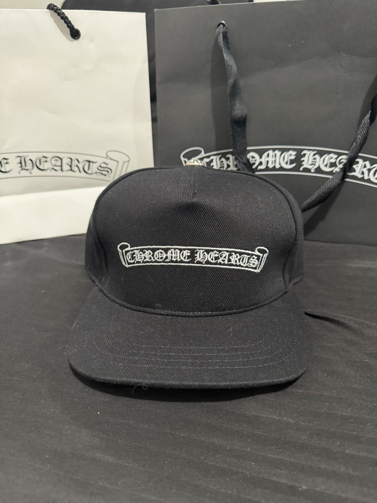 Chrome Hearts Chrome Hearts Scroll Logo Snapback Size ONE SIZE - 2 Thumbnail