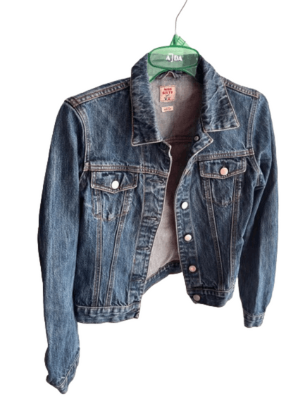 Image of Vintage Y2K Miss Sixty Denim Jean Jacket Washed Retro Cyber in Denim/Grey, Women's (Size Small)