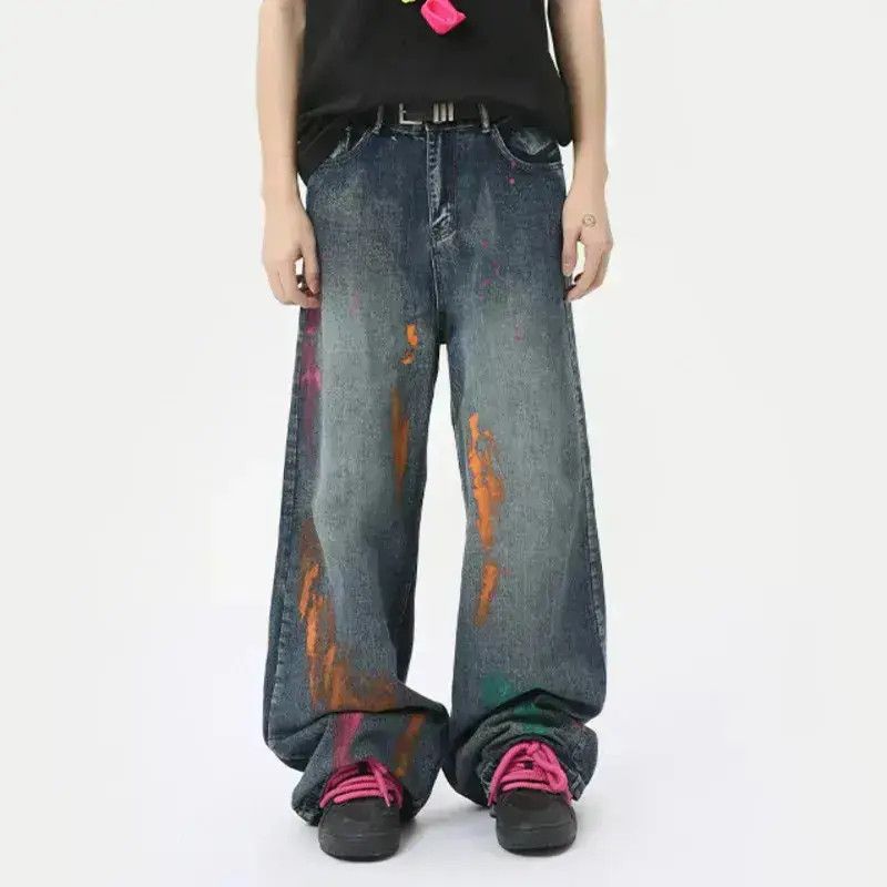 Japanese Brand Casual Graffiti Jeans Size US 32 / EU 48 - 1 Thumbnail