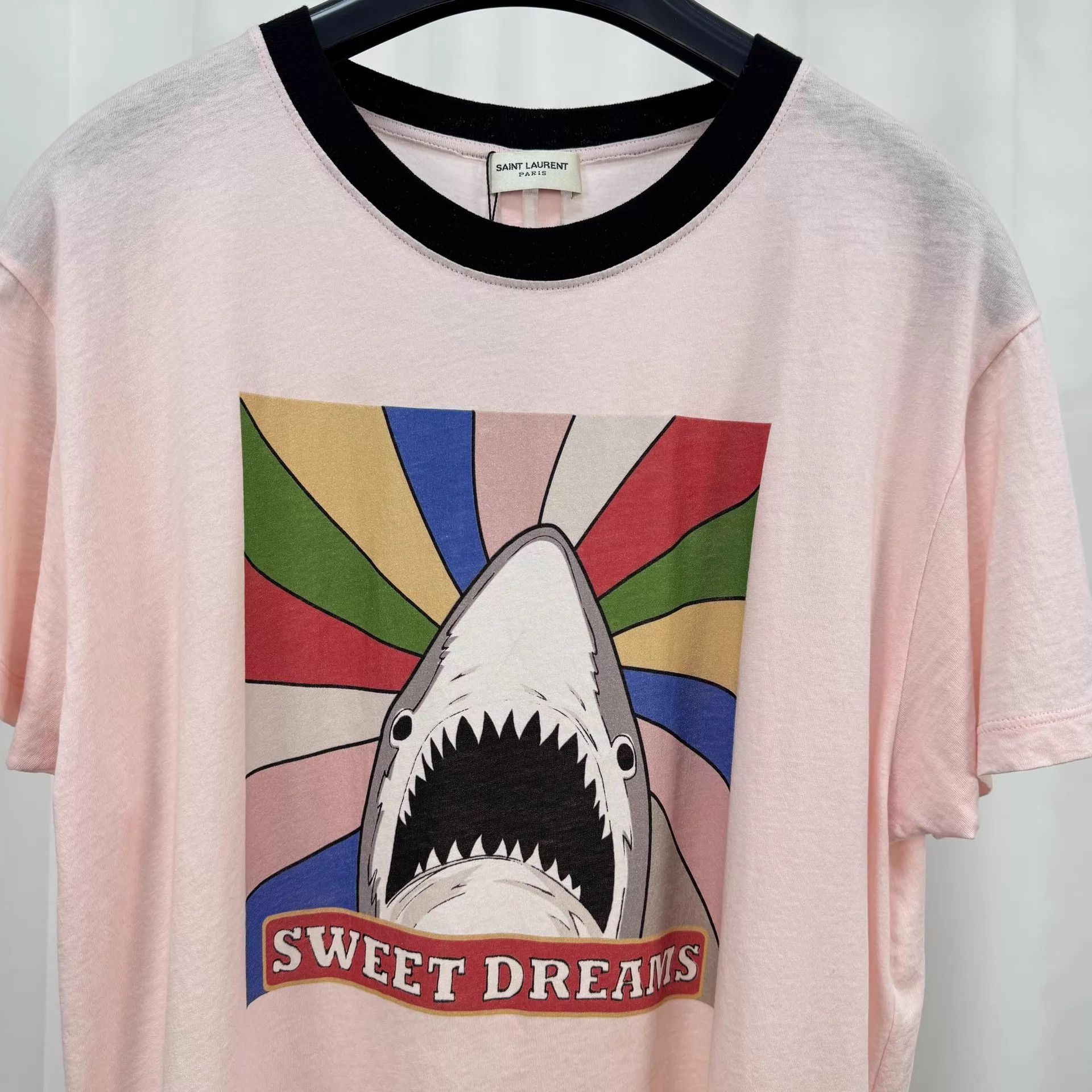 Saint Laurent Paris YSL Rainbow Shark Tee M 98 New Size US M / EU 48-50 / 2 - 3 Thumbnail