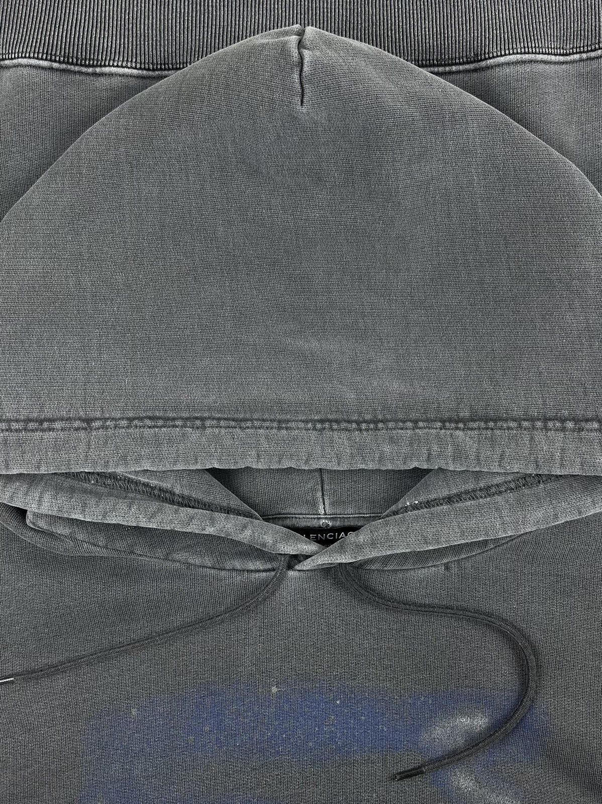 Balenciaga AW17 Balenciaga Paris Tourist Souvenir Hoodie Grey Size US L / EU 52-54 / 3 - 7 Thumbnail