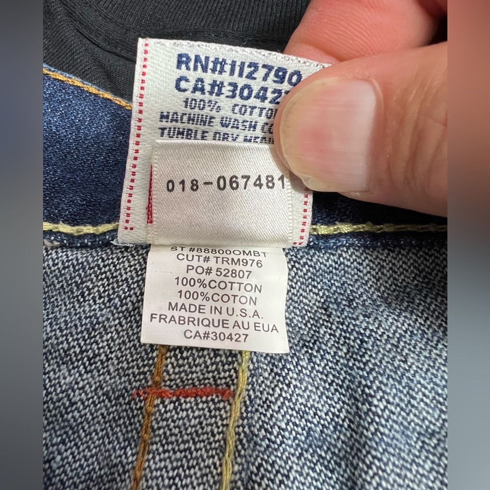 True Religion VTG True Religion Bobby Big T Baggy Denim Jeans Mens 32x34 Size US 32 / EU 48 - 9 Thumbnail